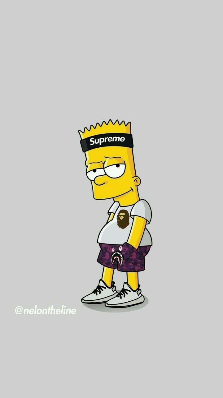 Bart Simpson Supreme Bape, 720x1280 Full HD Verticale, iPhone