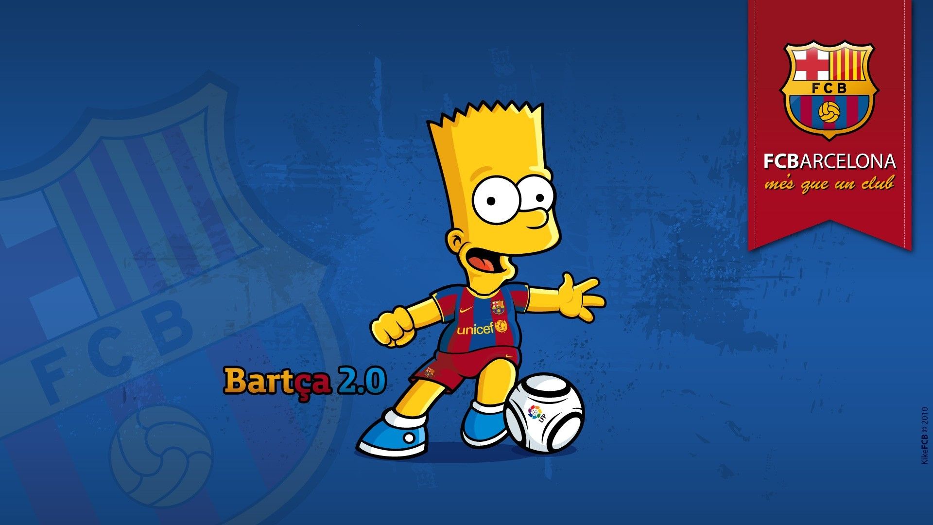 Bart Simpson FC Barcelona, blaugrana, 1920x1080 1080p, PC