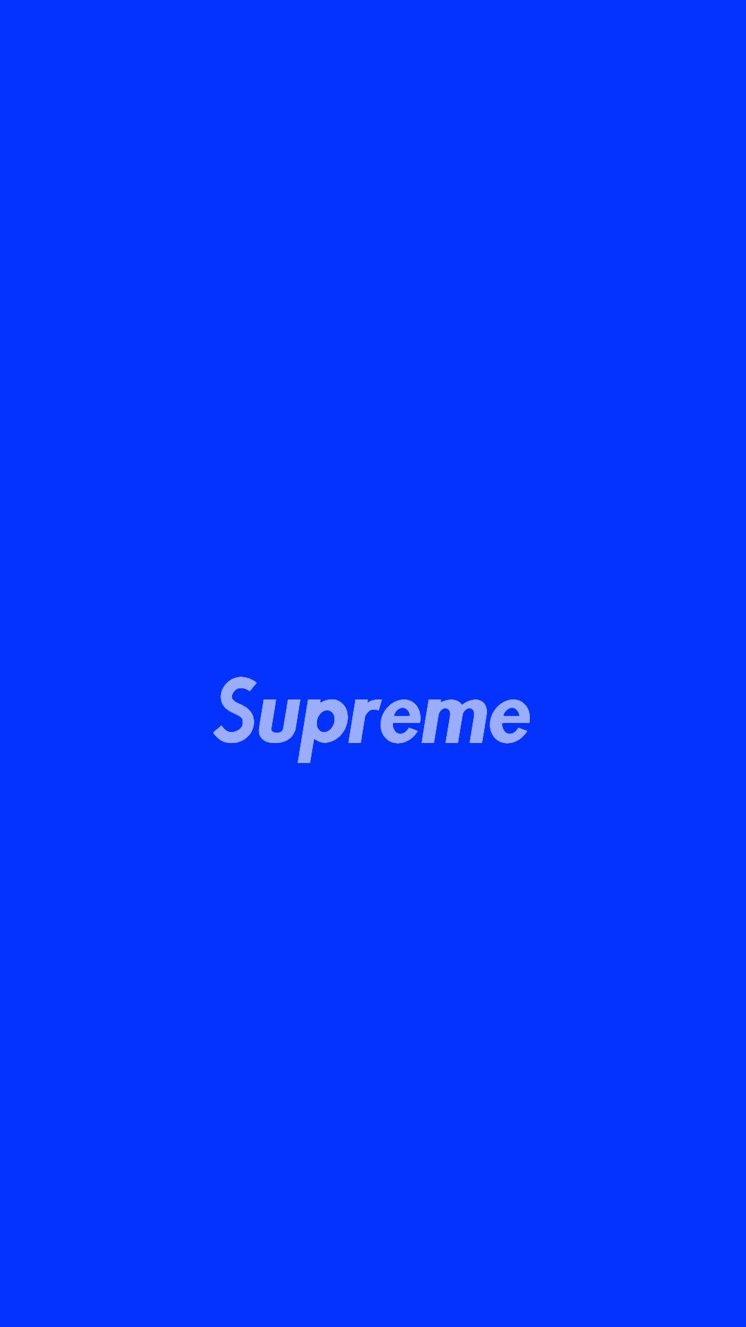 Logo Supreme sfondo blu, 1080x1920 Verticale, Telefono