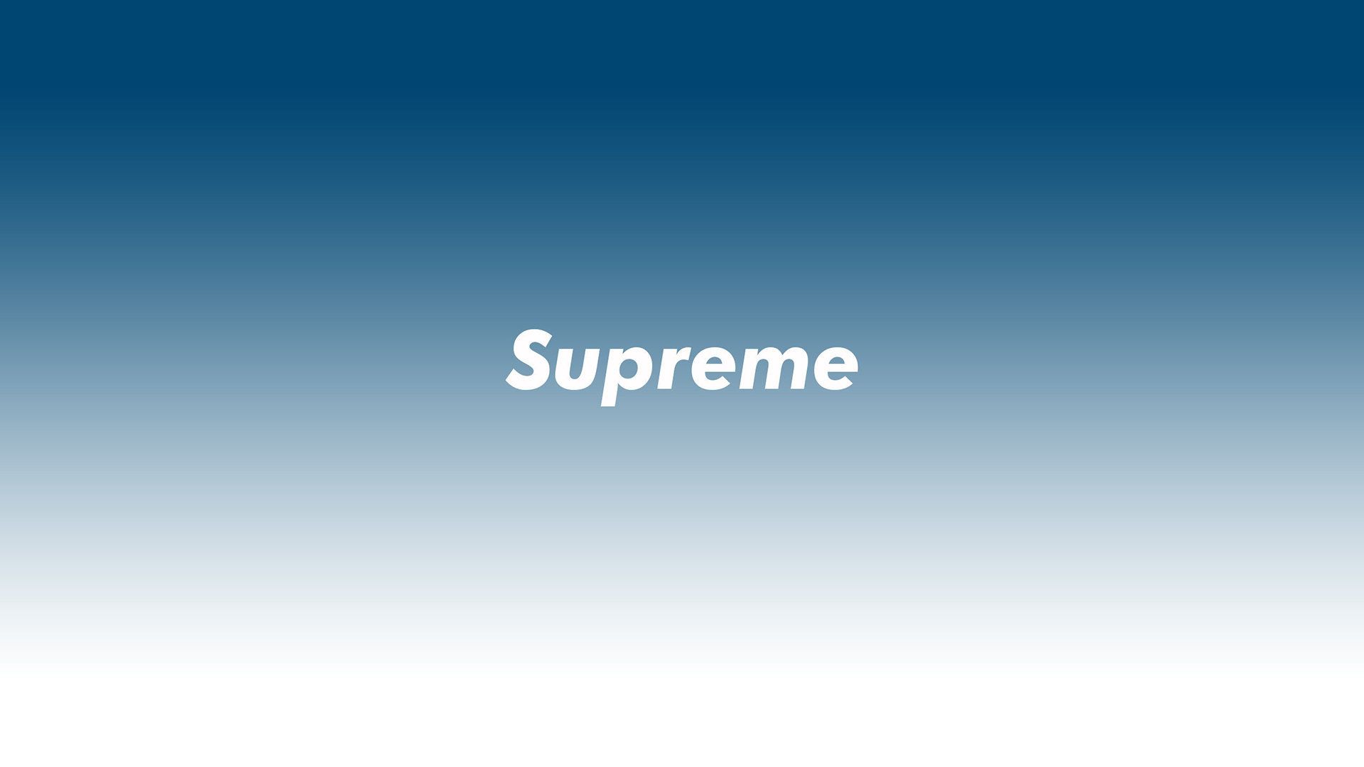 Logo Supreme sfondo blu, 1920x1080 Full HD, Desktop