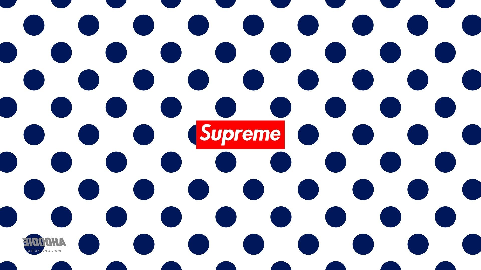 Logo Supreme pois blu, 1920x1080 Full HD, PC