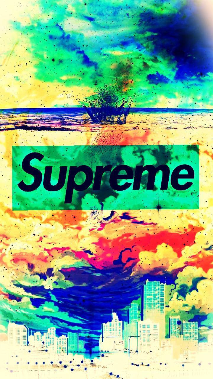 Logo Supreme paesaggio colorato, 720x1280 Verticale, Mobile