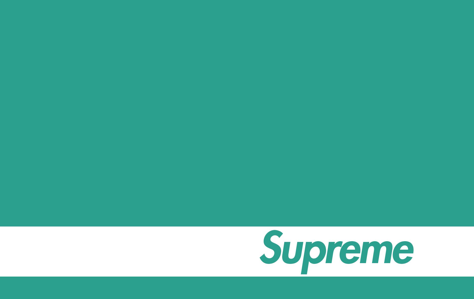 Logo Supreme turchese, New York, 1900x1200 HD Ready, Laptop