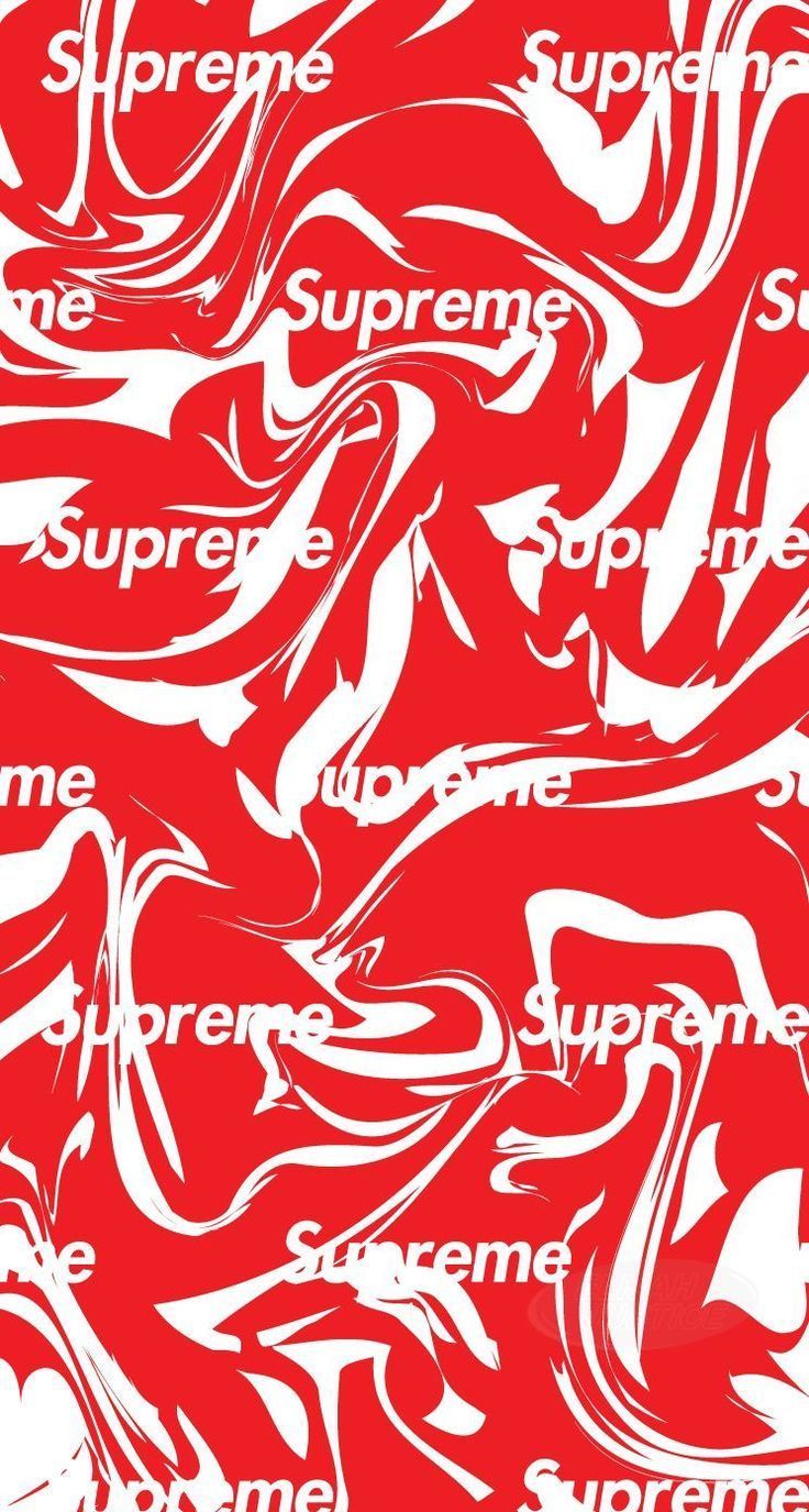 Logo Supreme banda rossa, 1080x1920 Verticale, iPhone