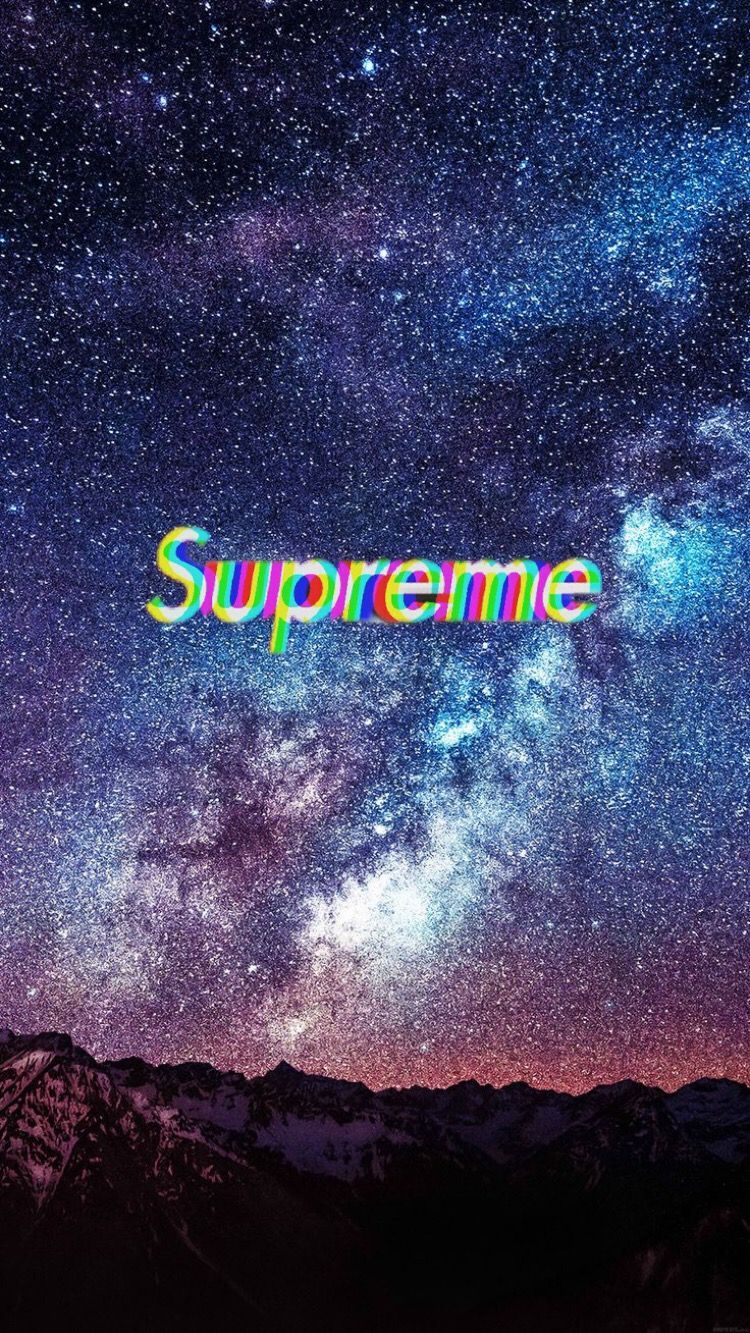 Logo Supreme galassia blu, 750x1333 Verticale, Mobile
