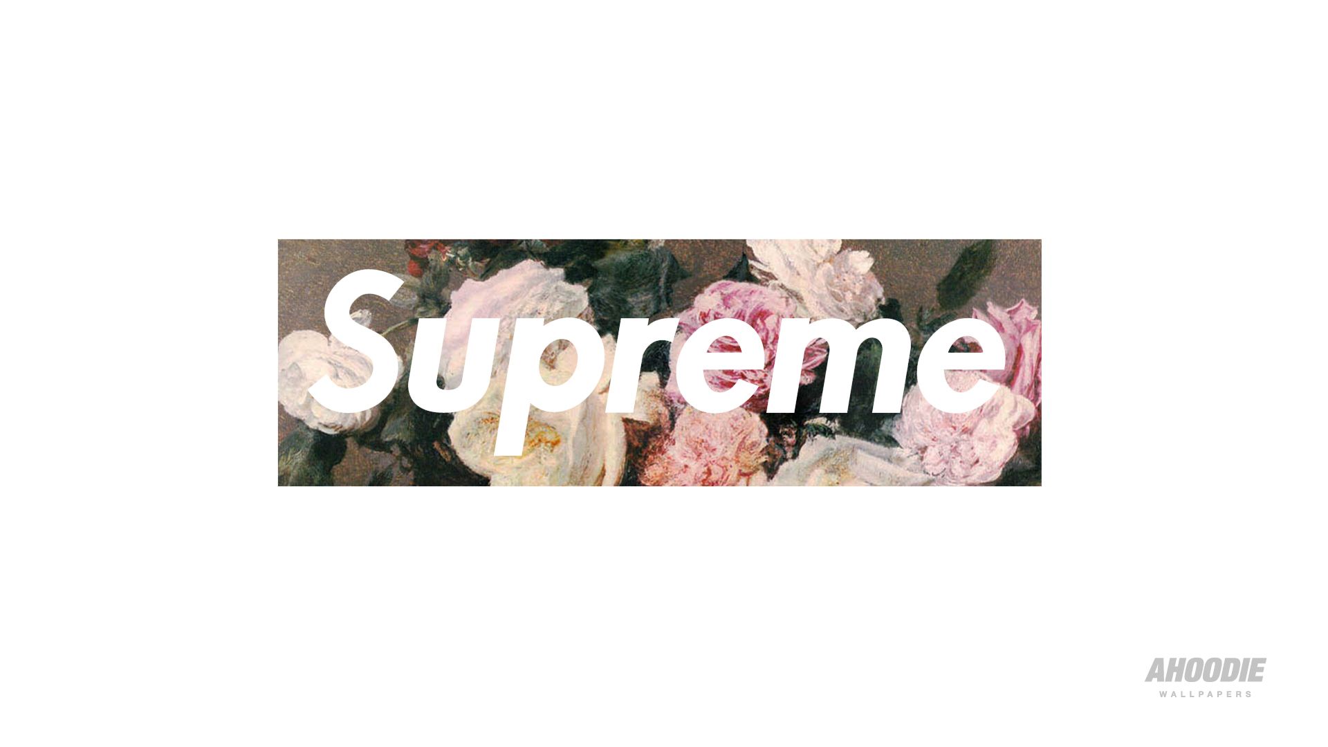 Logo Supreme su fiori, 1920x1080 1080p, Laptop