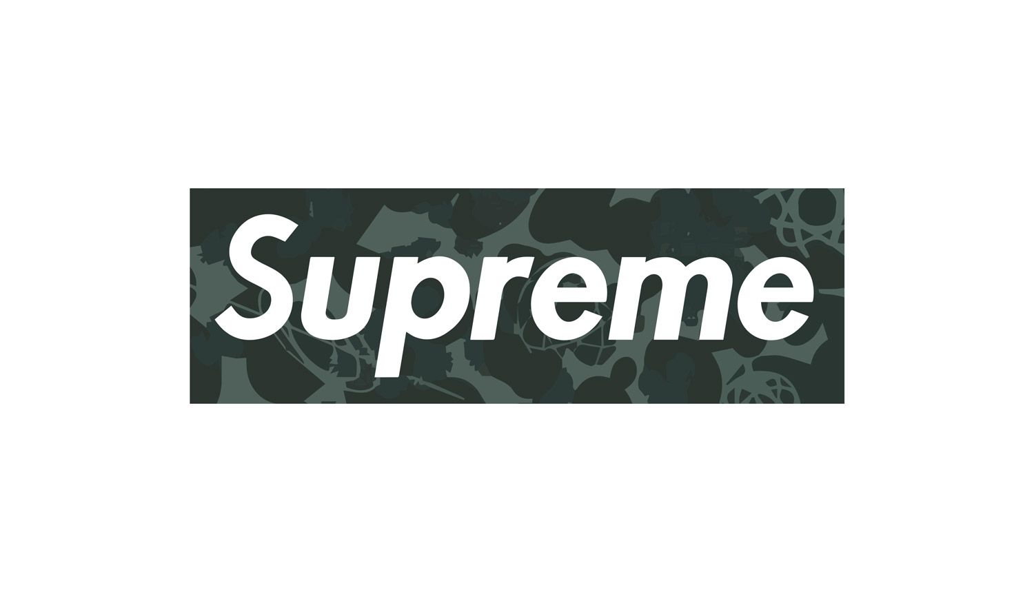 Logo Supreme box camouflage, 1500x859 720p, PC