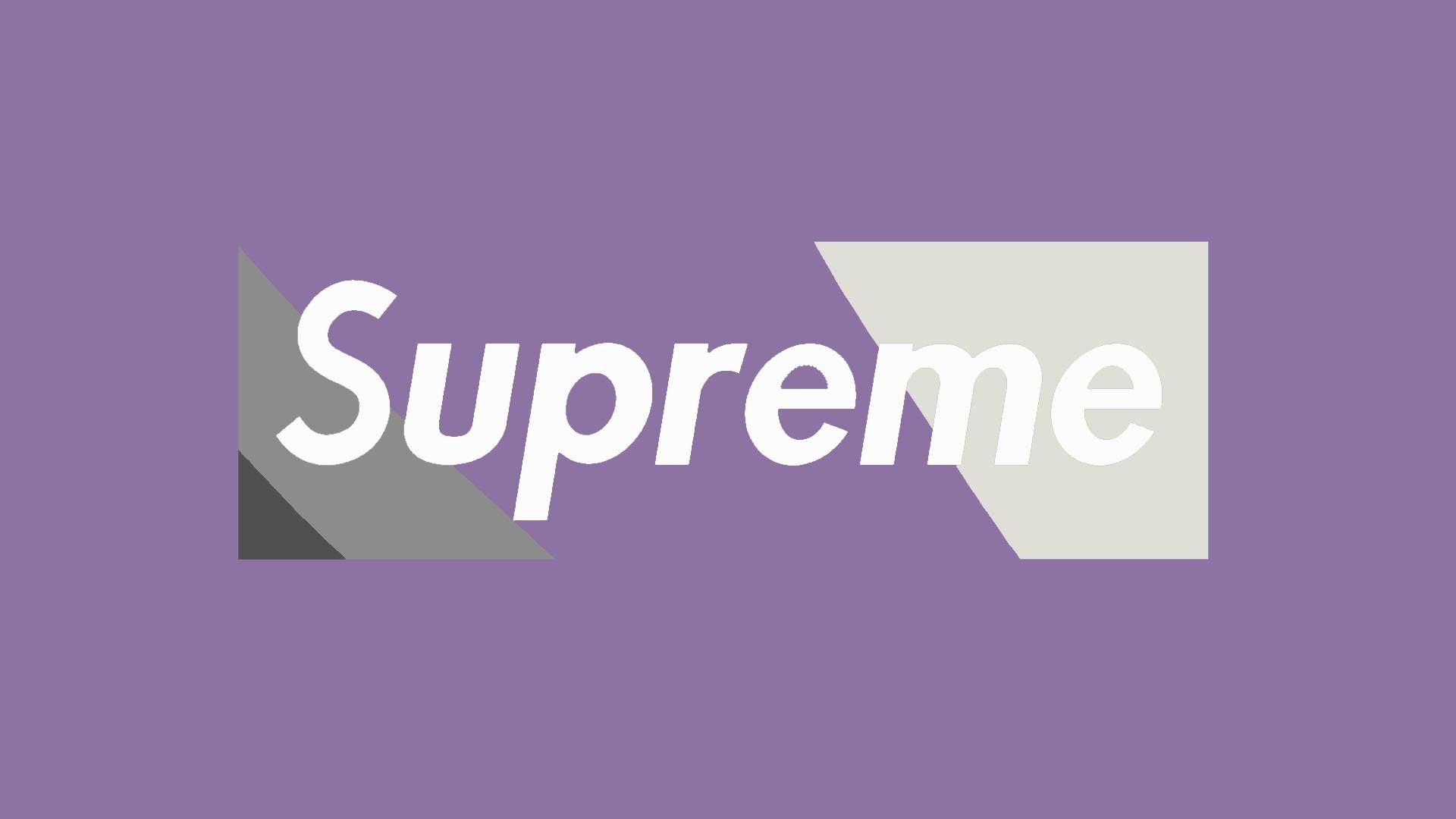 Logo Supreme box viola, 1920x1080 1080p, Desktop