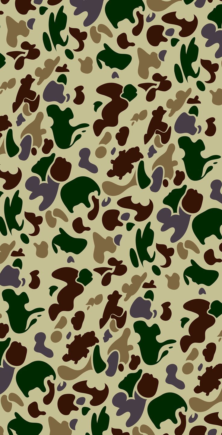 Pattern camouflage militare verde, 1081x1920 Verticale, iPhone