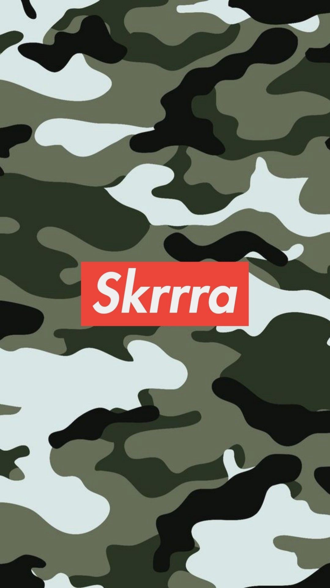 Motivo camouflage militare verde, 1080x1920 Verticale, iPhone Air