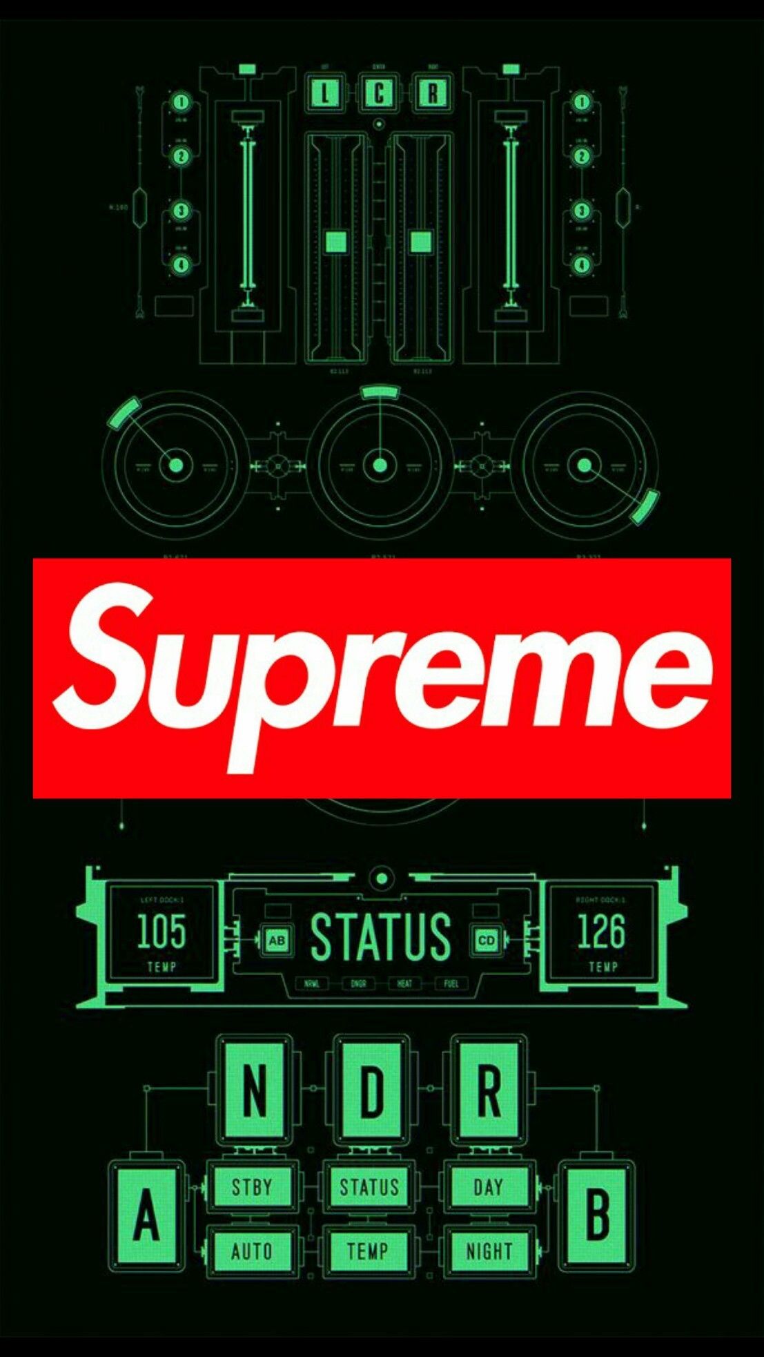 Logo Supreme su ponte sospeso, 845x1200 Full HD Verticale, iPhone Air
