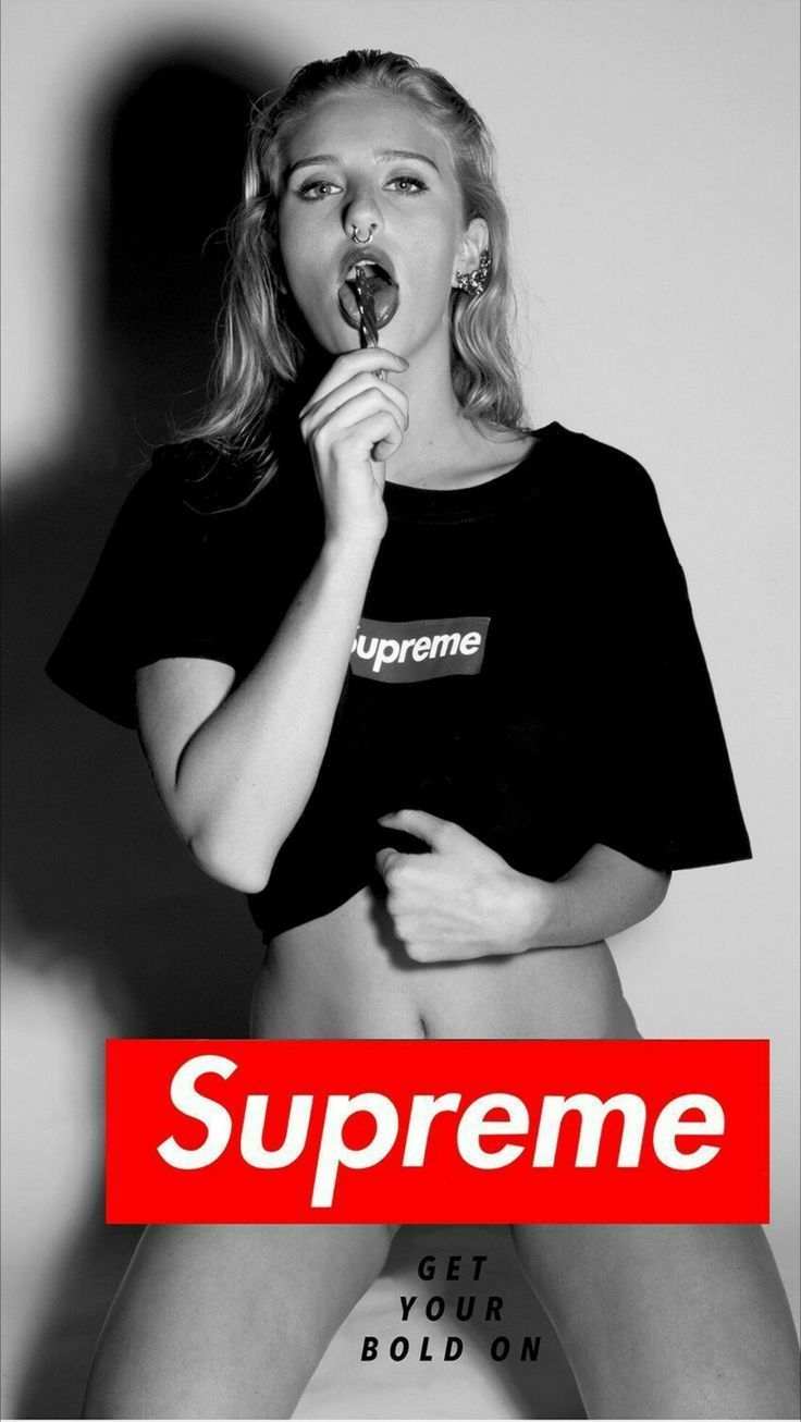 Supreme box logo modella, streetwear, 736x1306 Verticale, iPhone Pro