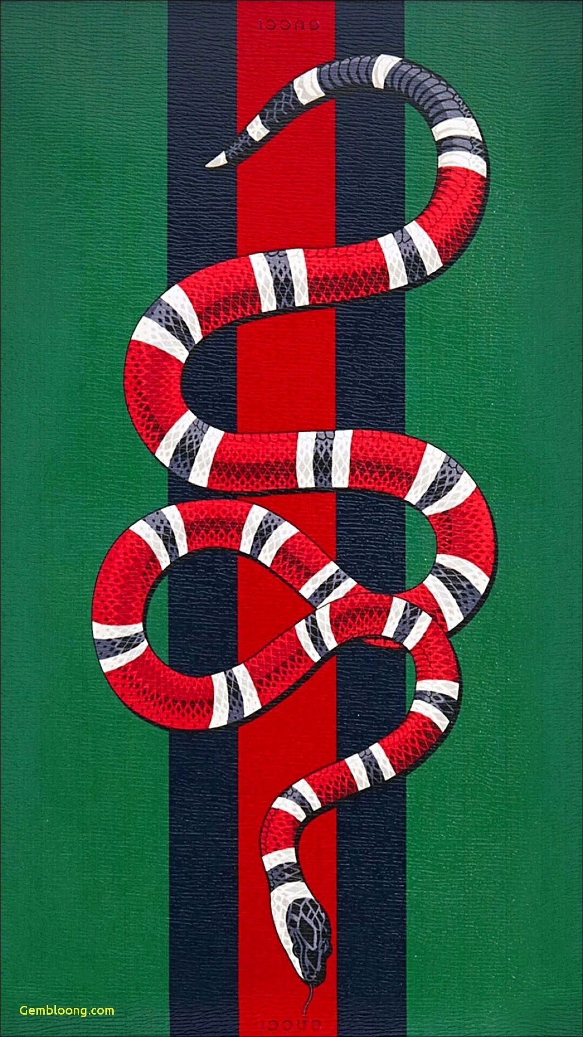 Serpente Gucci logo verde, italiana, 1200x2133 Full HD Verticale, Smartphone