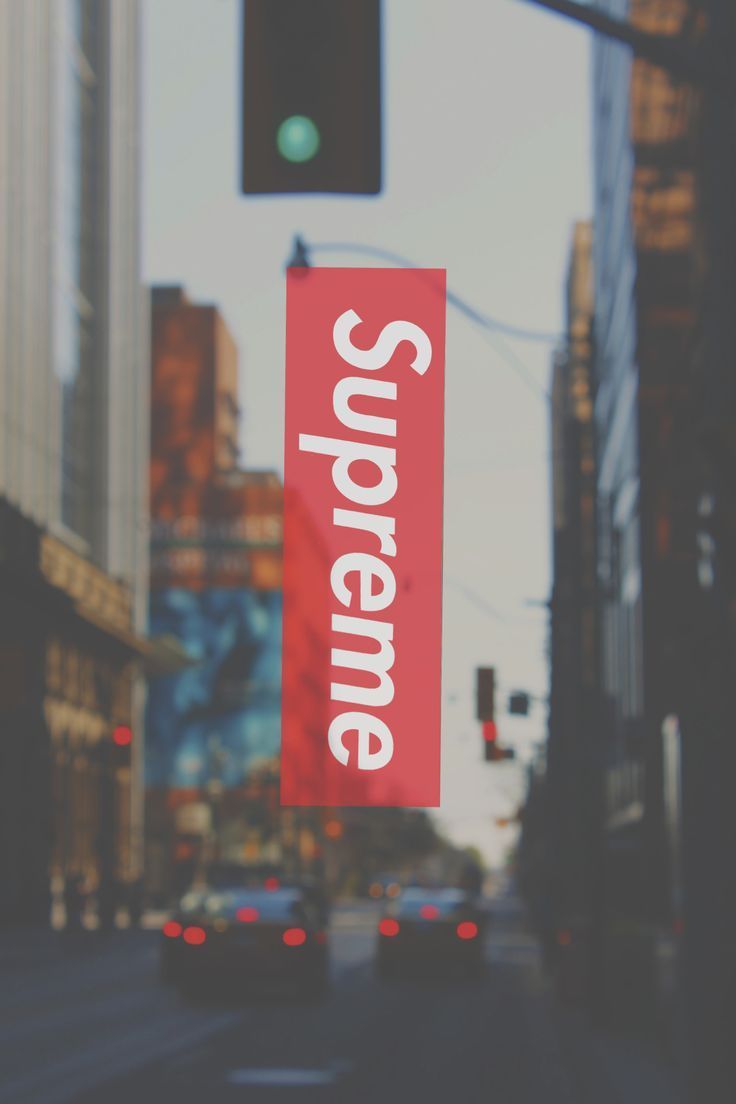 Bandiera Supreme rossa strada, streetwear, 736x1104 Verticale, iPhone Pro