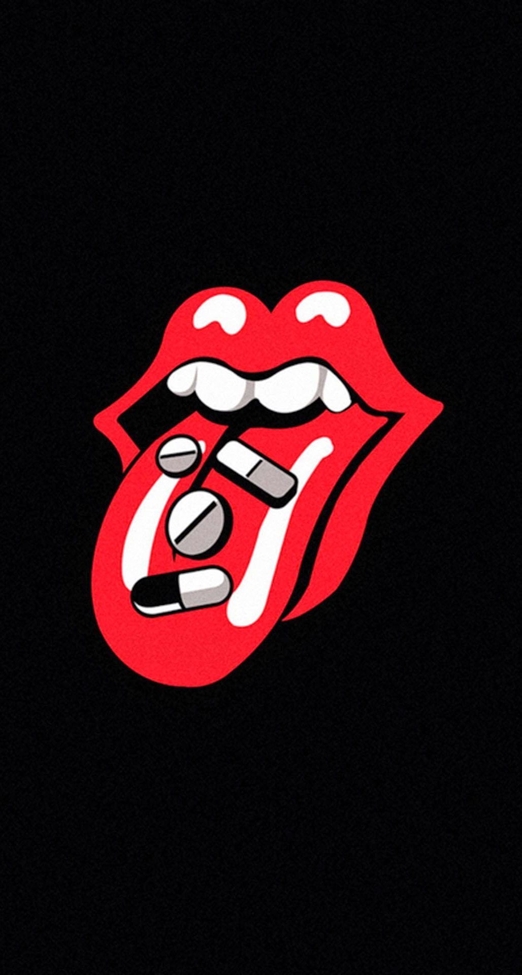Rolling Stones lingua pillole, 1028x1920 Full HD Verticale, iPhone Pro