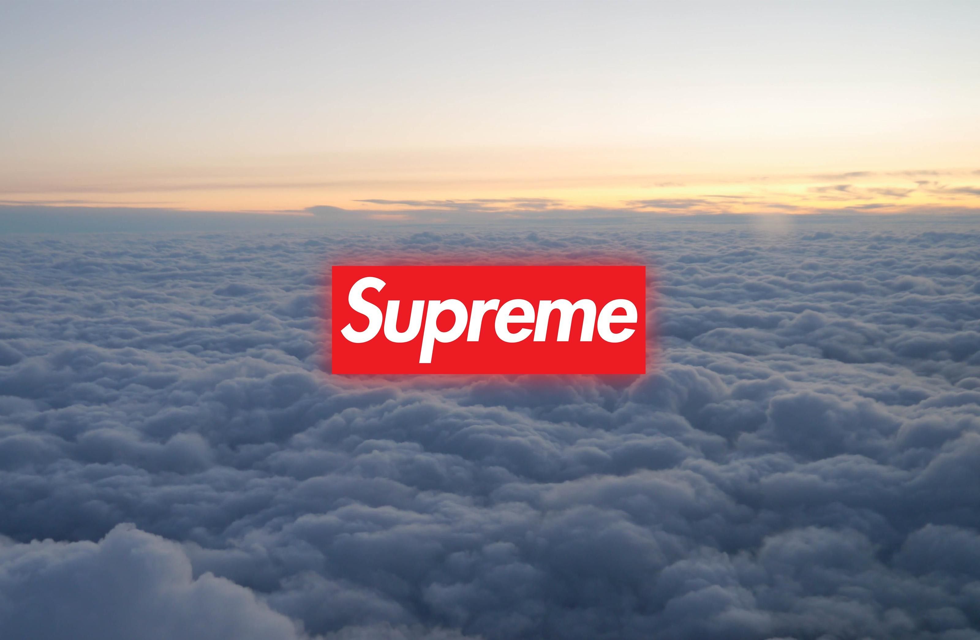 Logo Supreme sopra nuvole, 3200x2089 WQXGA, Laptop