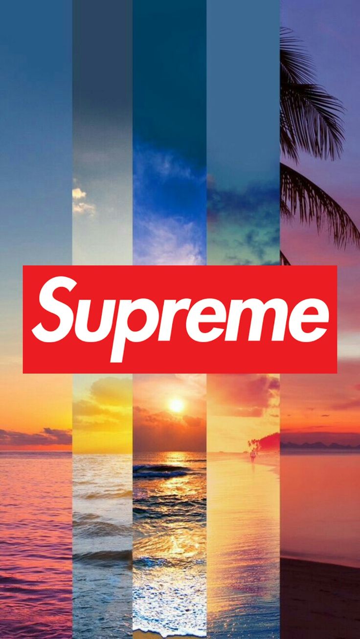 Logo Supreme strisce colorate, New York, 736x1306 Full HD Verticale, iPhone Air