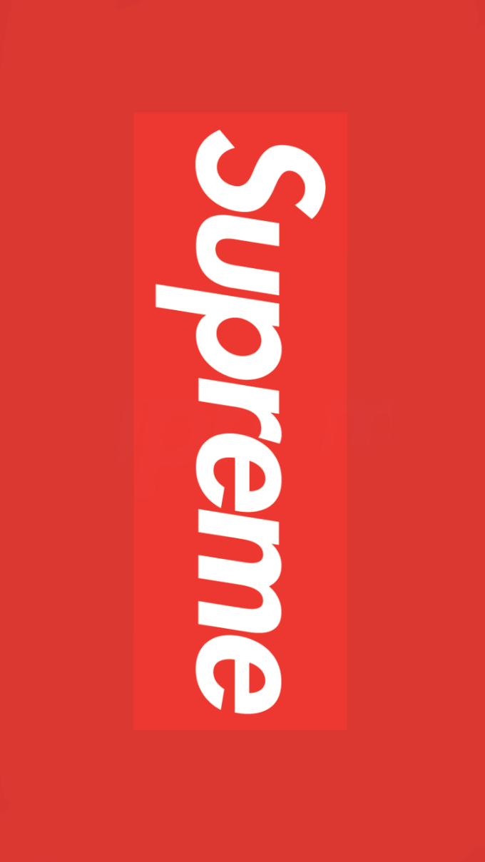 Logo Supreme rosso, 680x1209 Verticale, iPhone