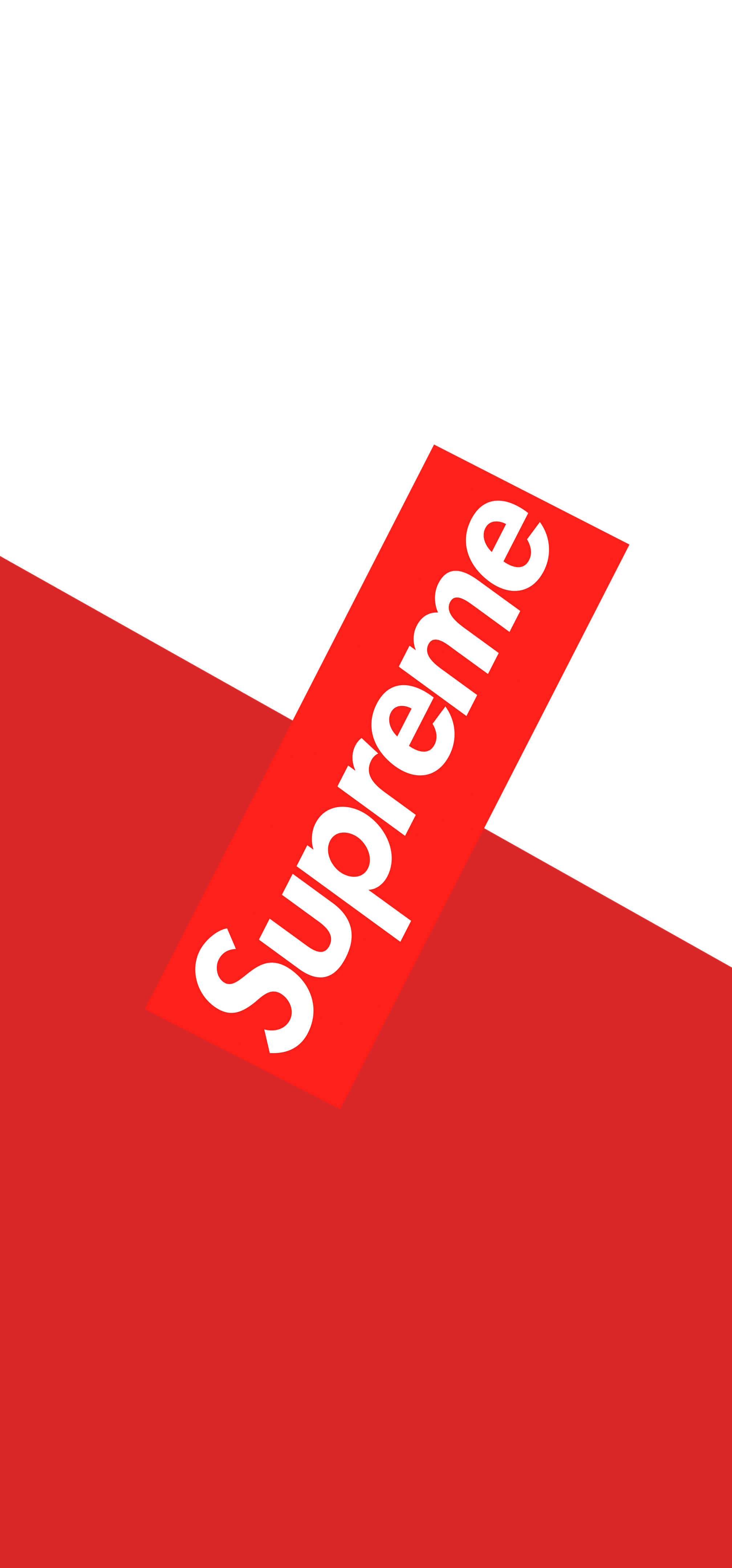 Logo Supreme rosso bianco, 2016x4320 Full HD Verticale, Smartphone
