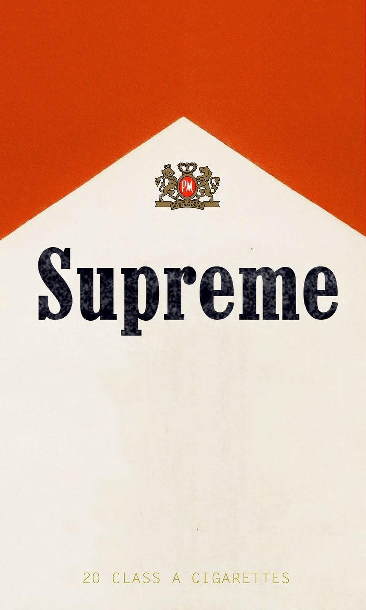 Logo Supreme scatola sigarette, New York, 736x1226 Full HD Verticale, iPhone Pro