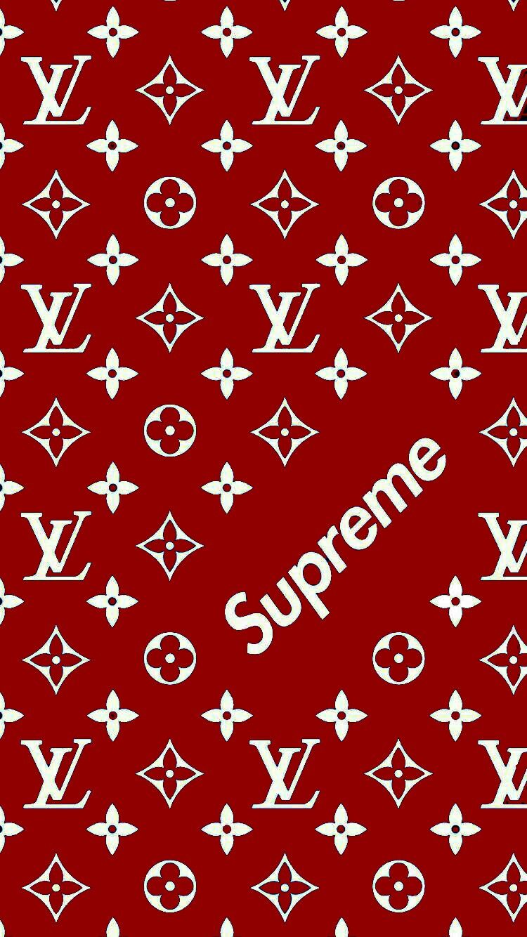 Supreme x Louis Vuitton pattern, 750x1334 Full HD Verticale, iPhone