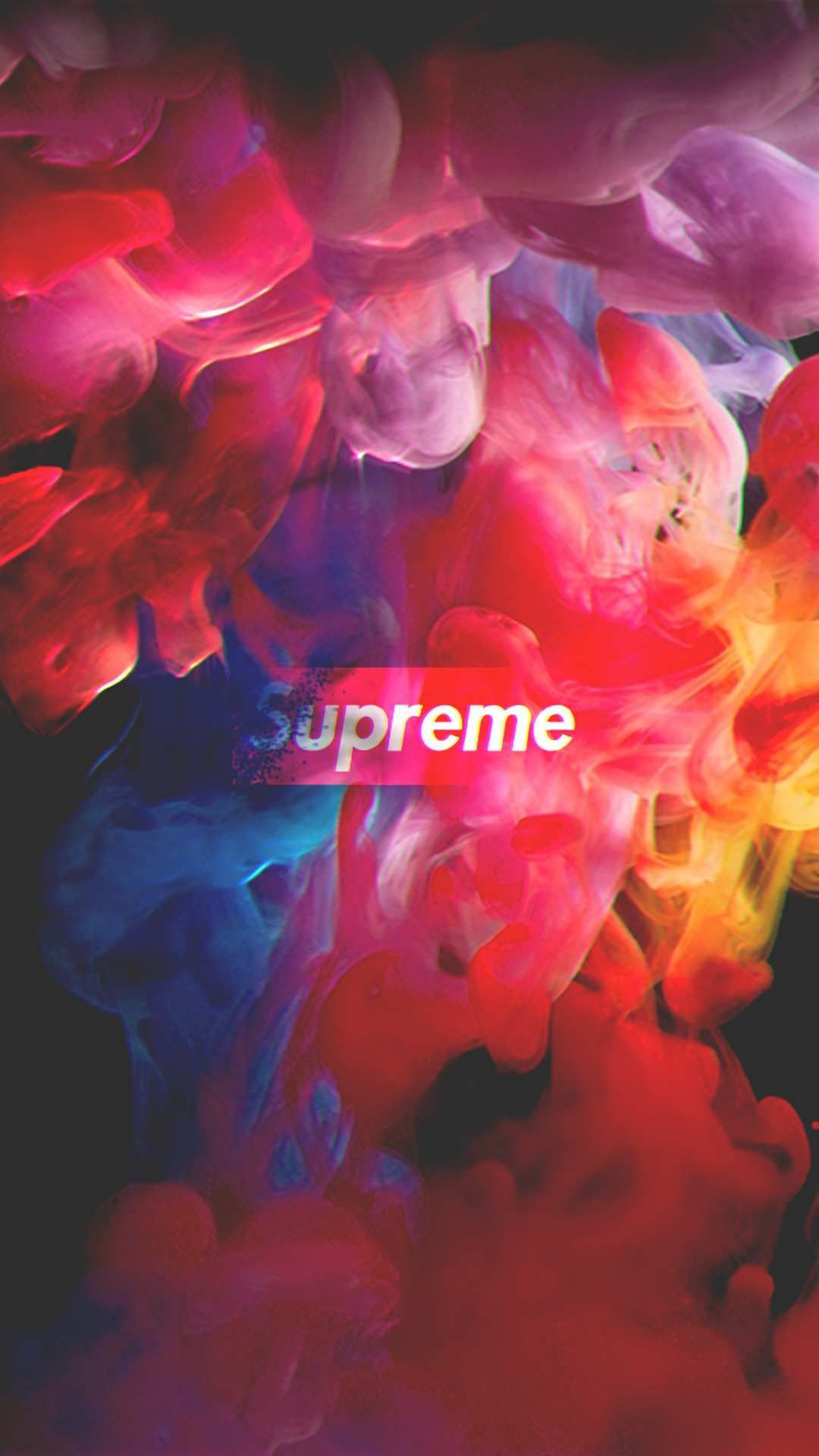 Logo Supreme fumo colorato, 1080x1920 Verticale, Samsung Galaxy