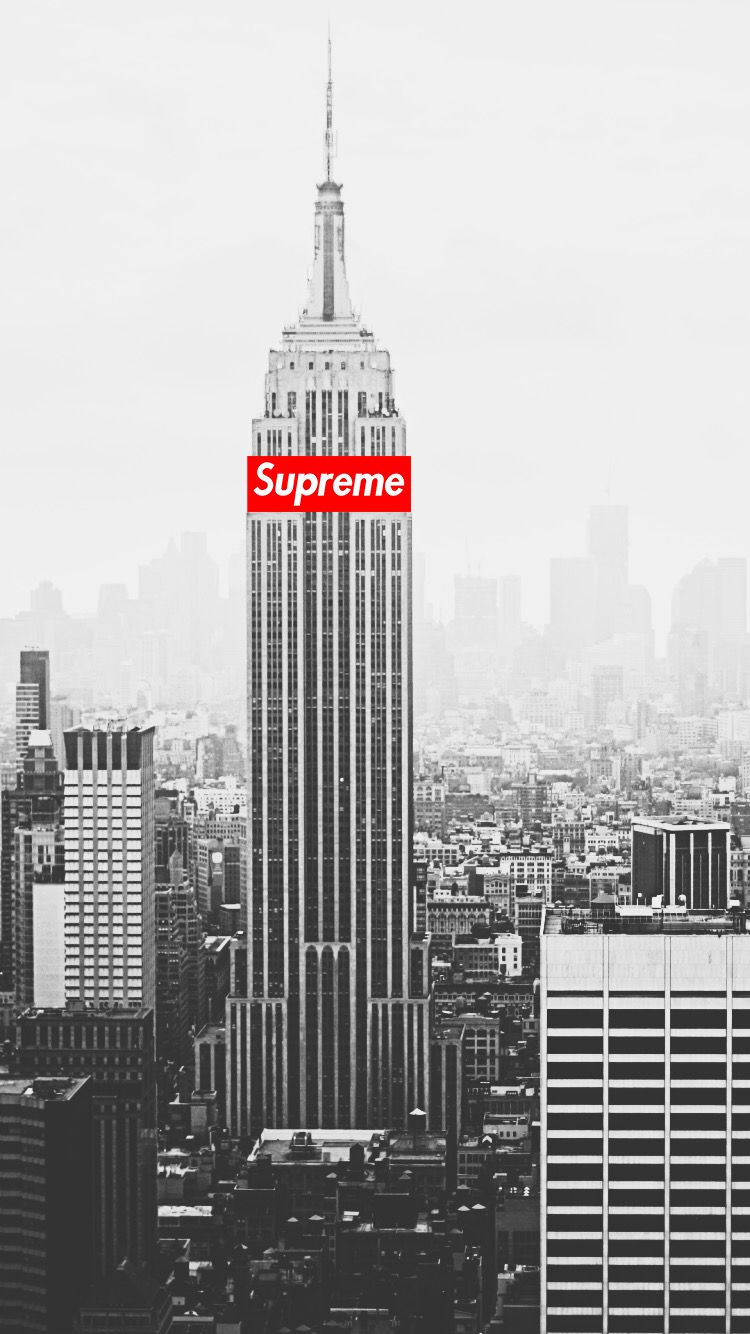 Empire State Building logo Supreme, 750x1334 Verticale, iPhone
