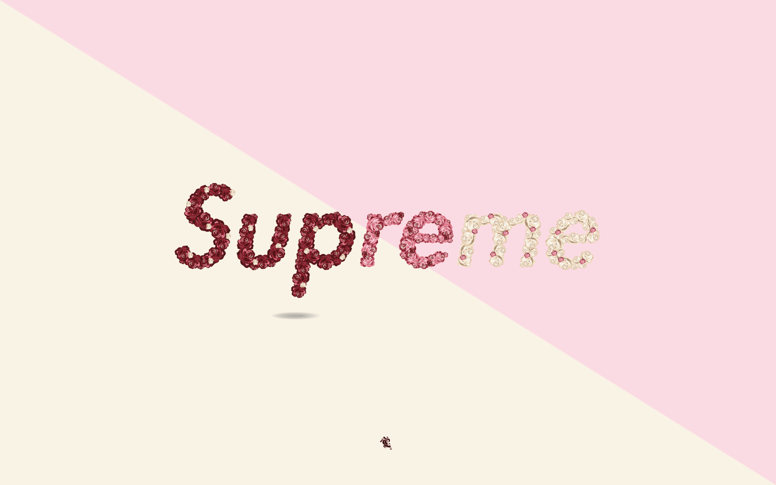 Logo Supreme ripetuto rosso, 1920x1080 1080p, PC Desktop