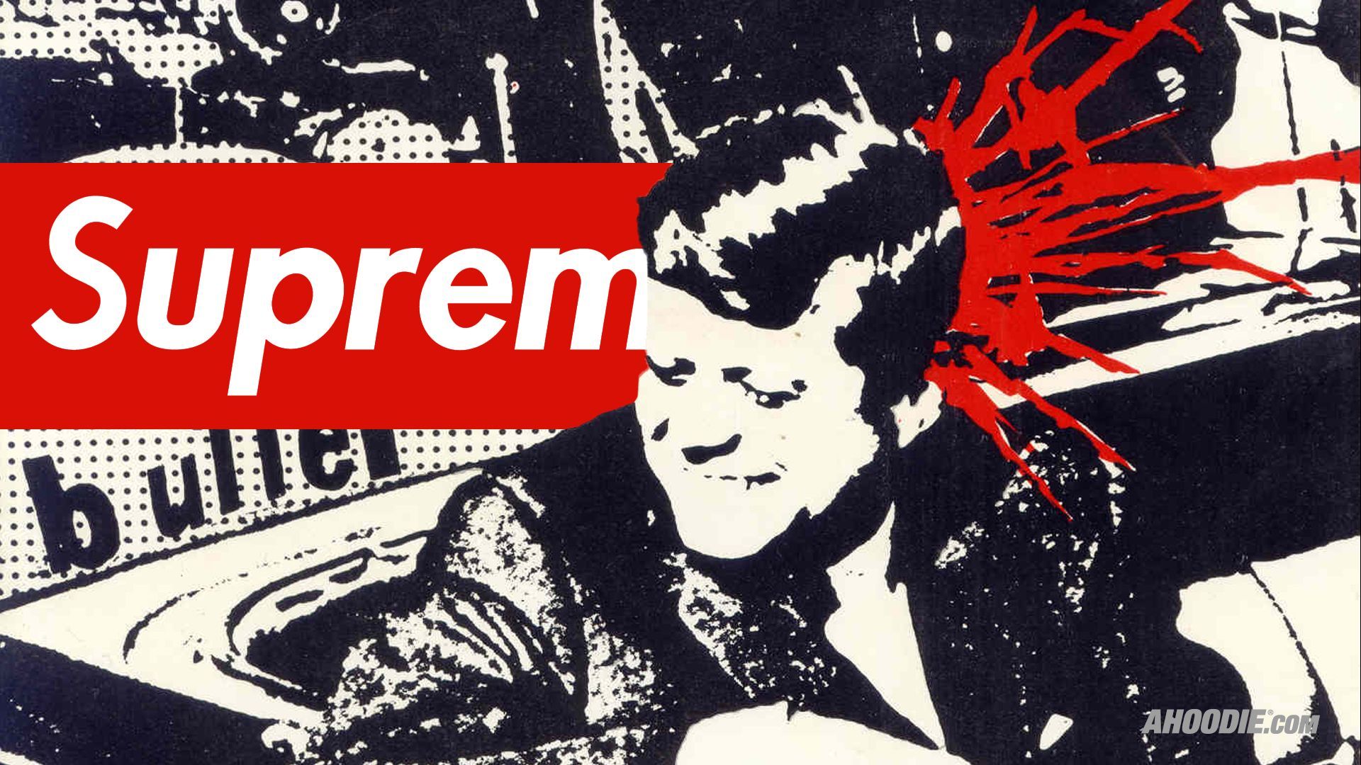 Logo Supreme sfondo rosso, 1920x1080 1080p, Desktop