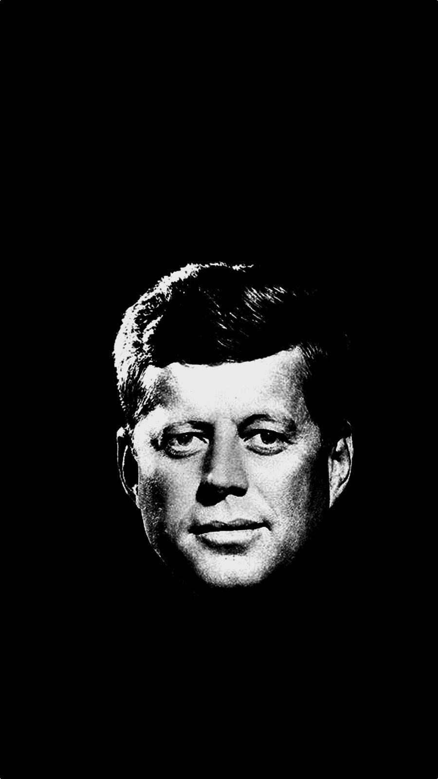 Ritratto JFK bianco e nero, 900x1600 Full HD Verticale, Realme