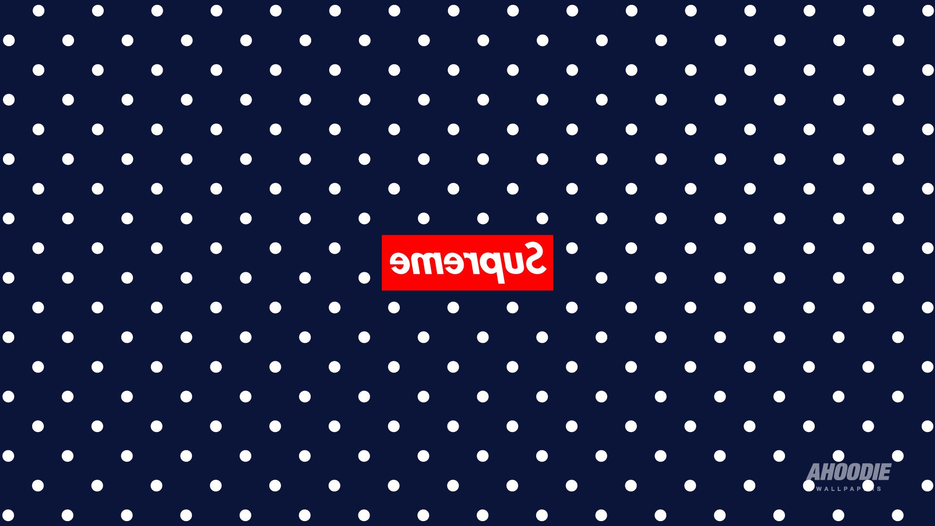 Logo Supreme pois blu, 1920x1080 Full HD 1080p, Desktop