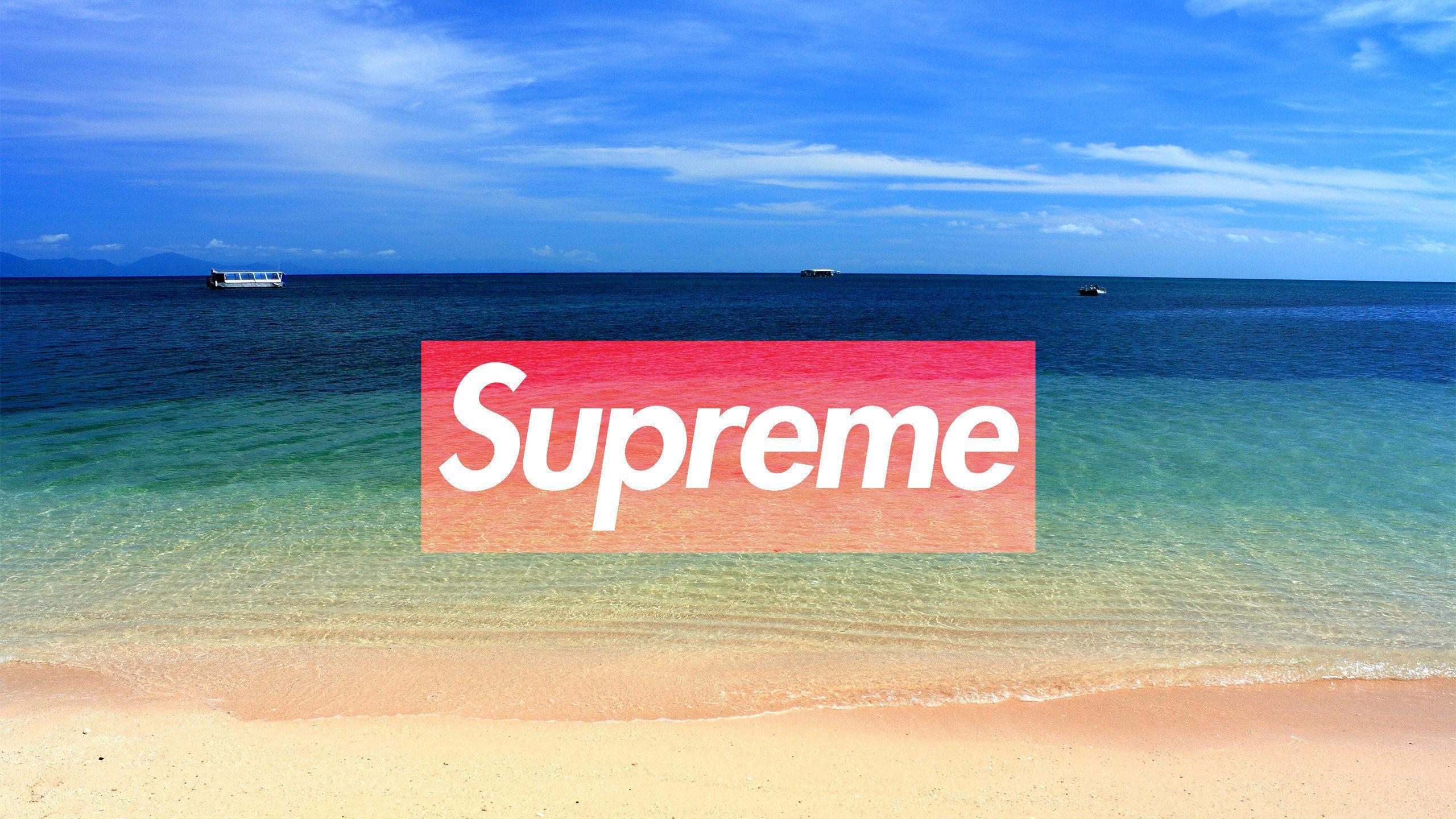 Logo Supreme fatto di erba, 2048x1536 2K, PC Desktop