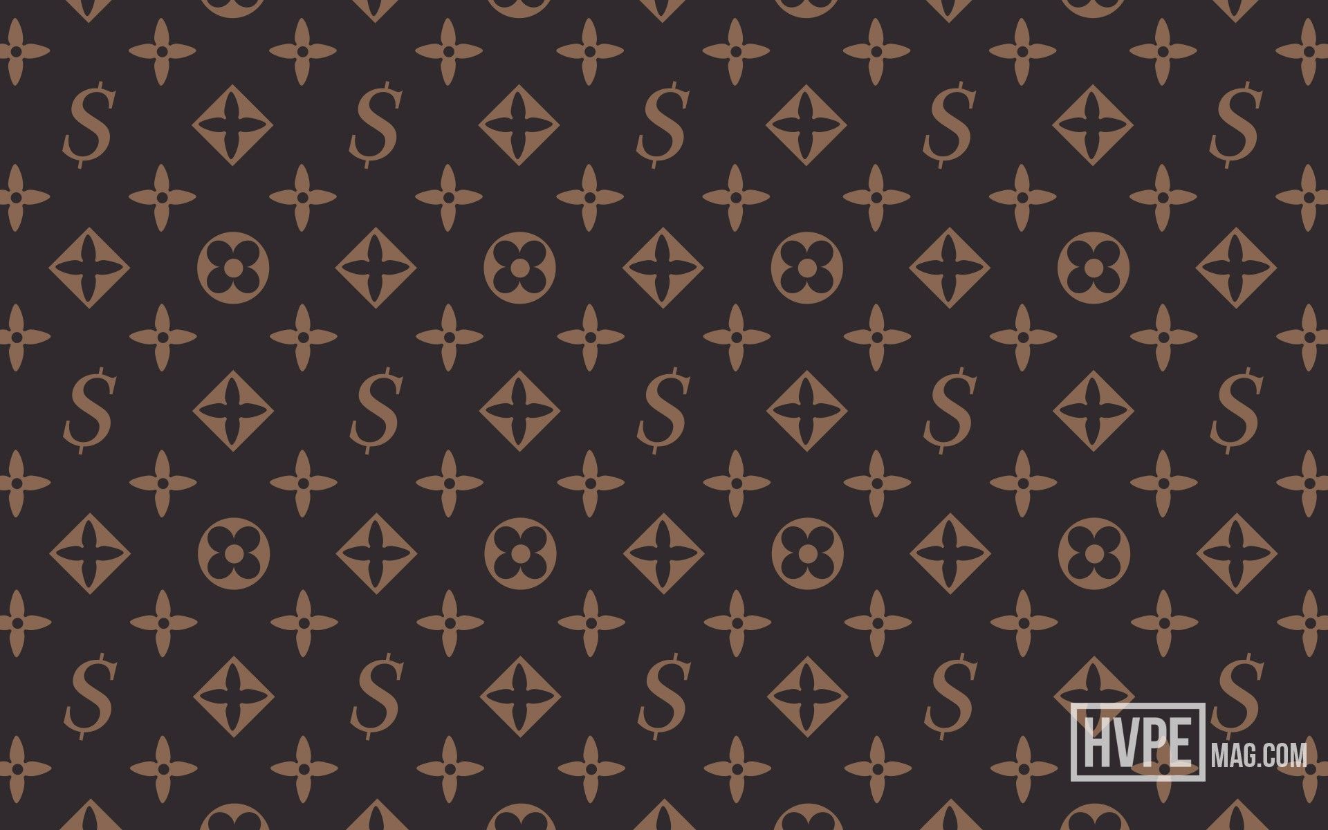 Pattern Louis Vuitton logo Supreme, 1920x1080 Full HD 1080p, PC Desktop
