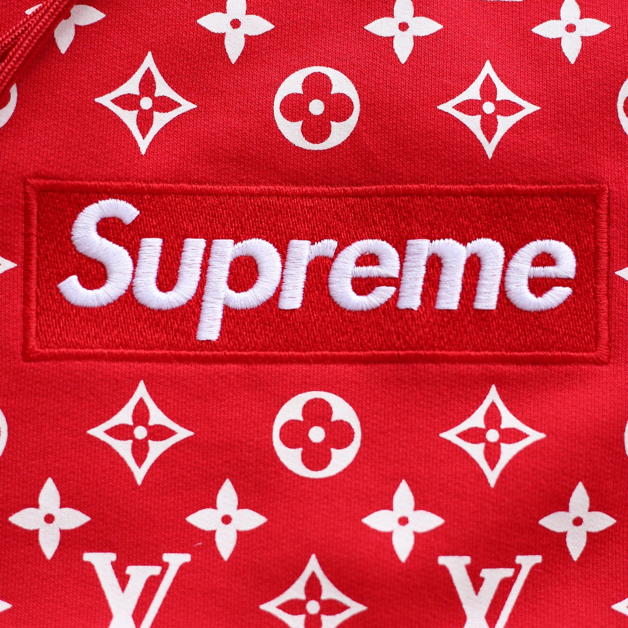 Logo Supreme Louis Vuitton rosso, 2000x2000 2K, iMac