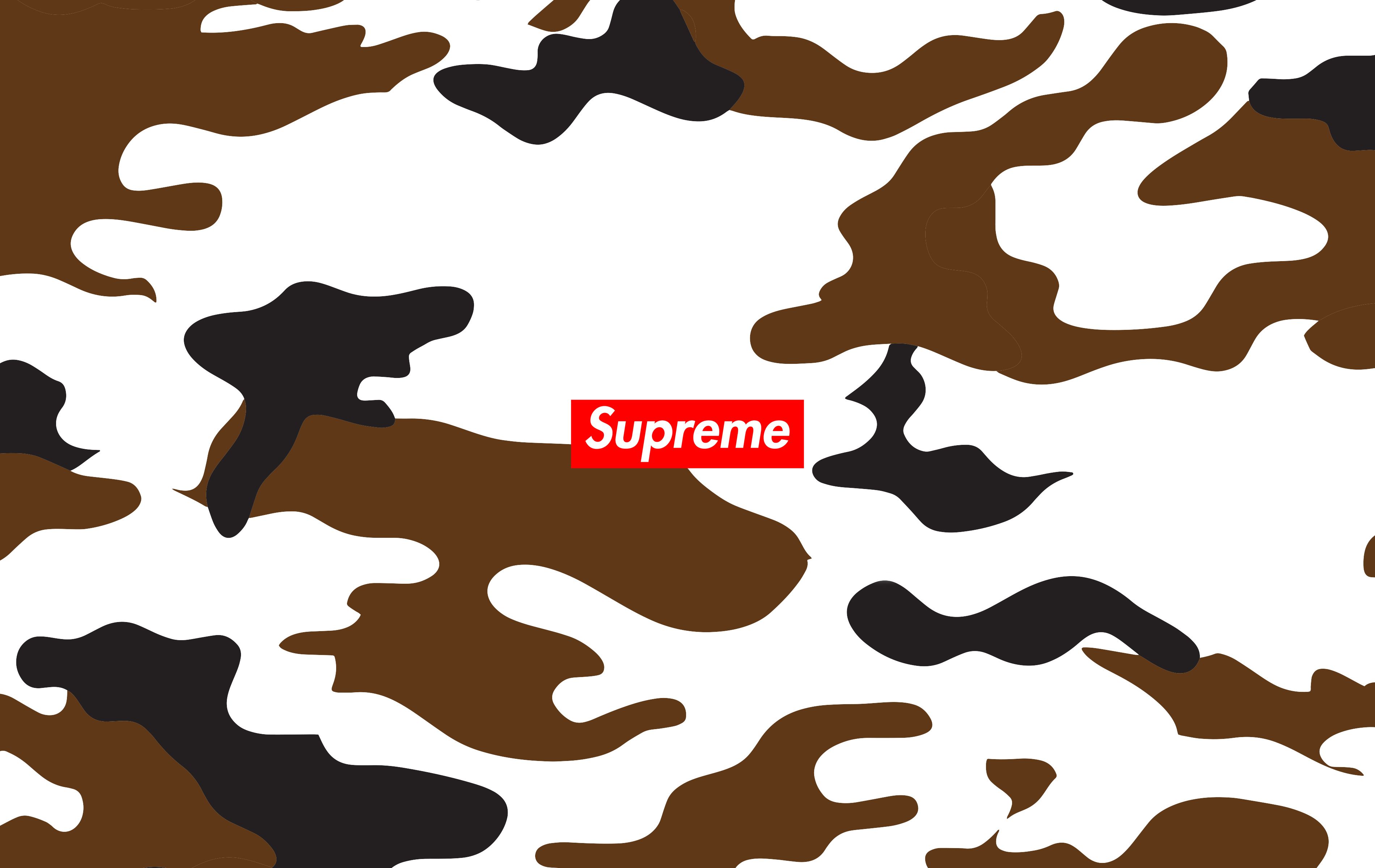 Logo Supreme su mimetico grigio, 1080x1920 Verticale, Samsung Galaxy