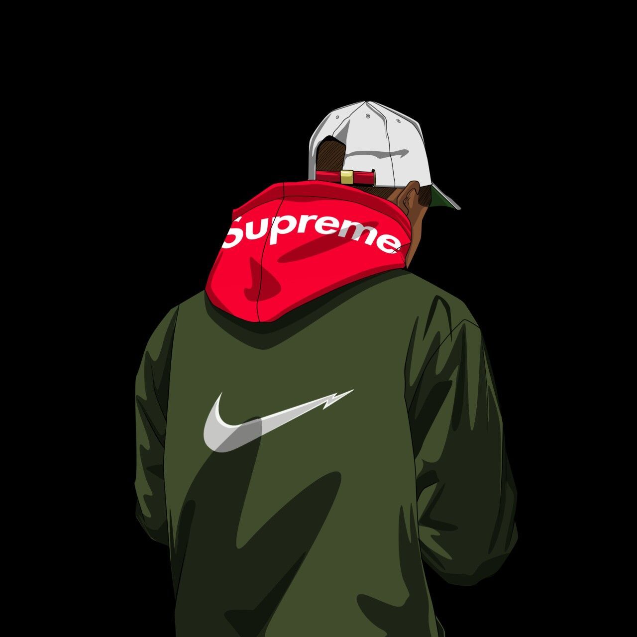 Personaggio Supreme Nike hoodie, 1280x1280 720p, Acer Nitro