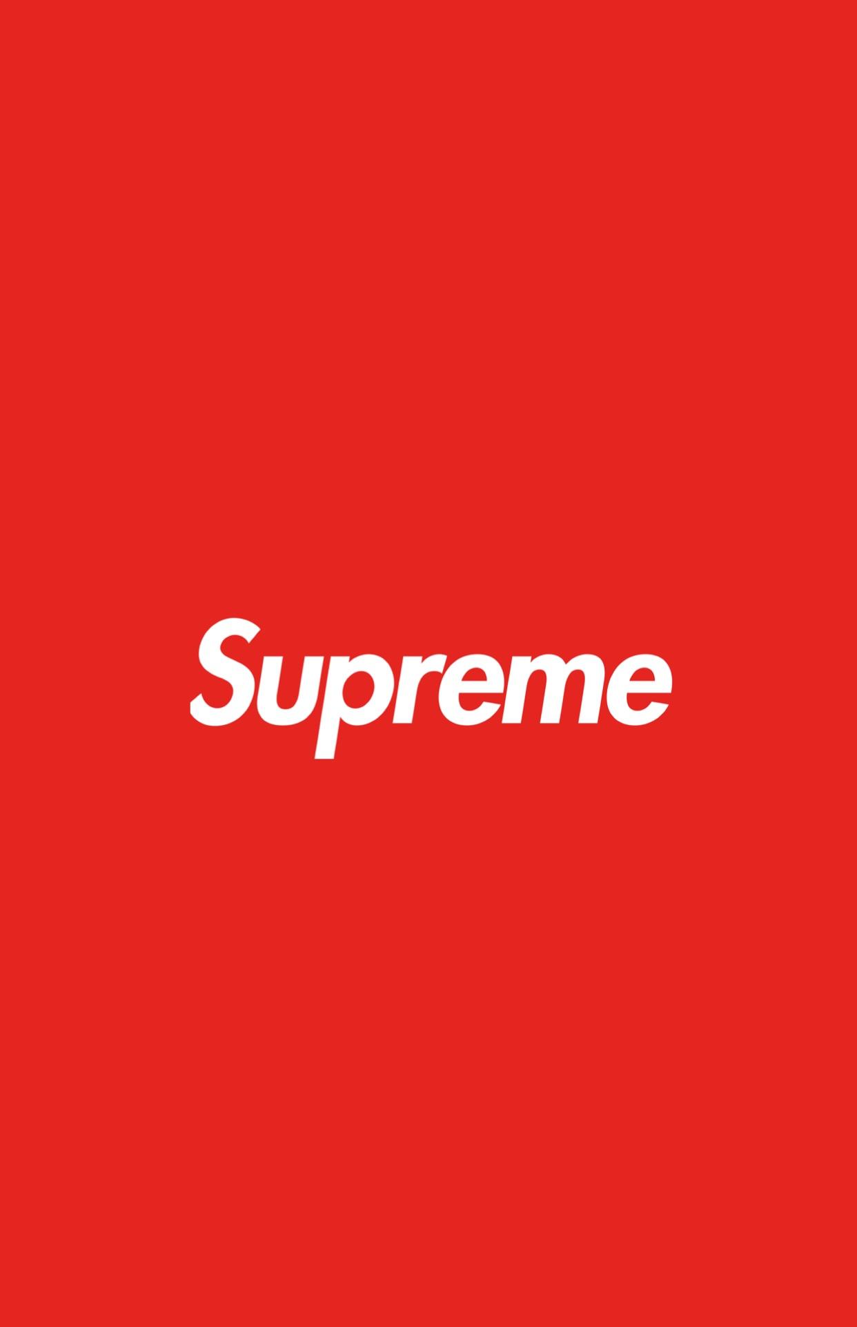 Logo Supreme sfondo rosso, 1242x1922 Full HD Verticale, Google Pixel
