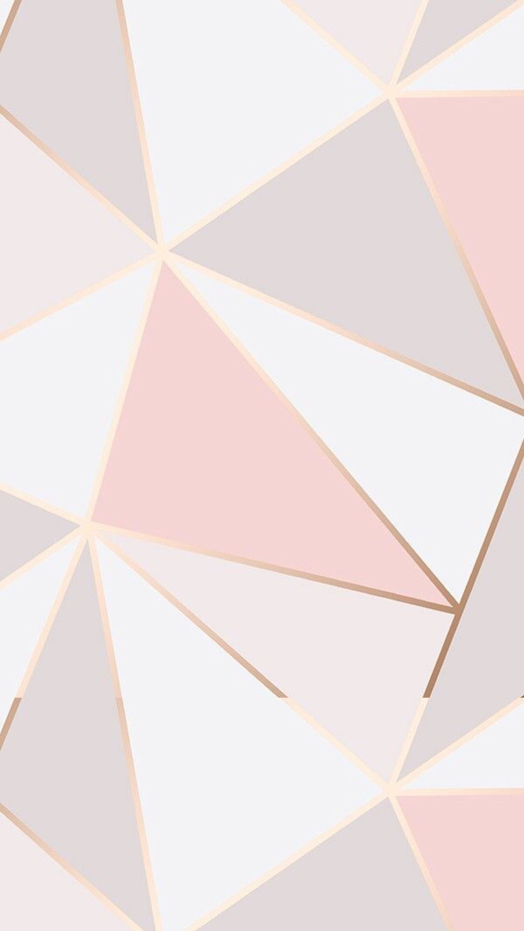 Motivo geometrico triangoli oro rosa, 1836x3264 Full HD Verticale, iPhone