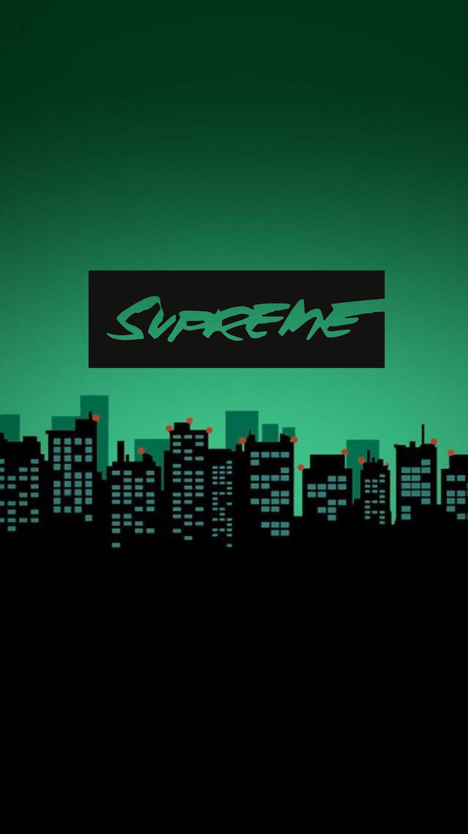 Logo Supreme sfondo rosso, 1080x1920 Full HD Verticale, iPhone