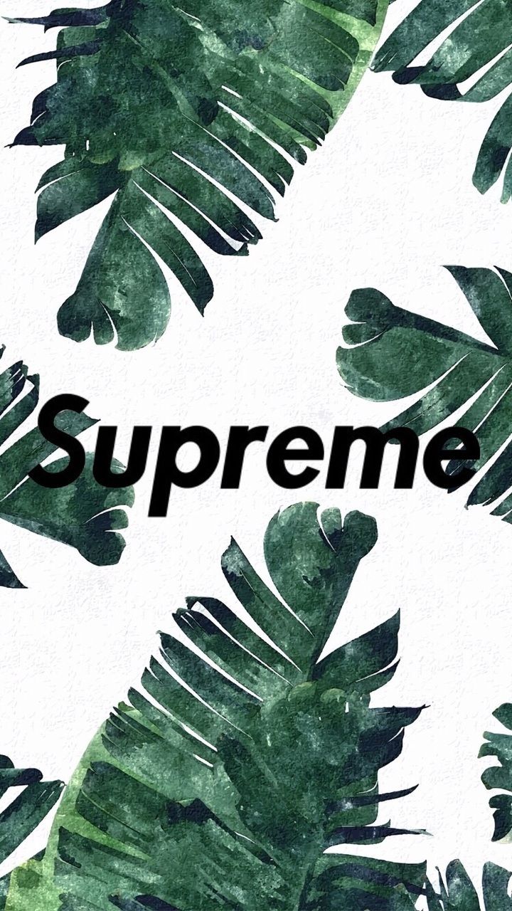 Logo Supreme foglie tropicali, 720x1280 Verticale, Mobile