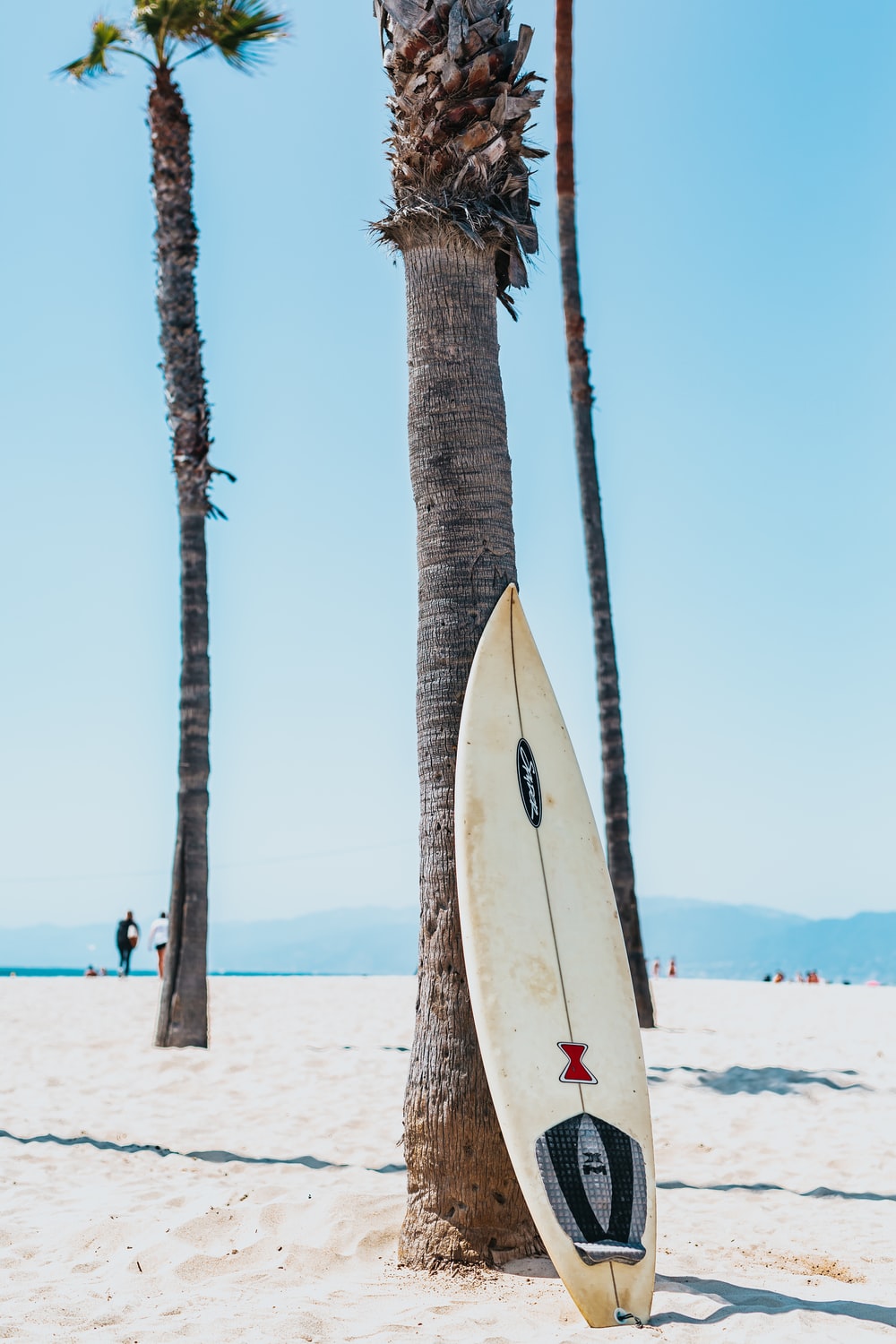 Tavola surf spiaggia palme, 1000x1500 Verticale, Mobile