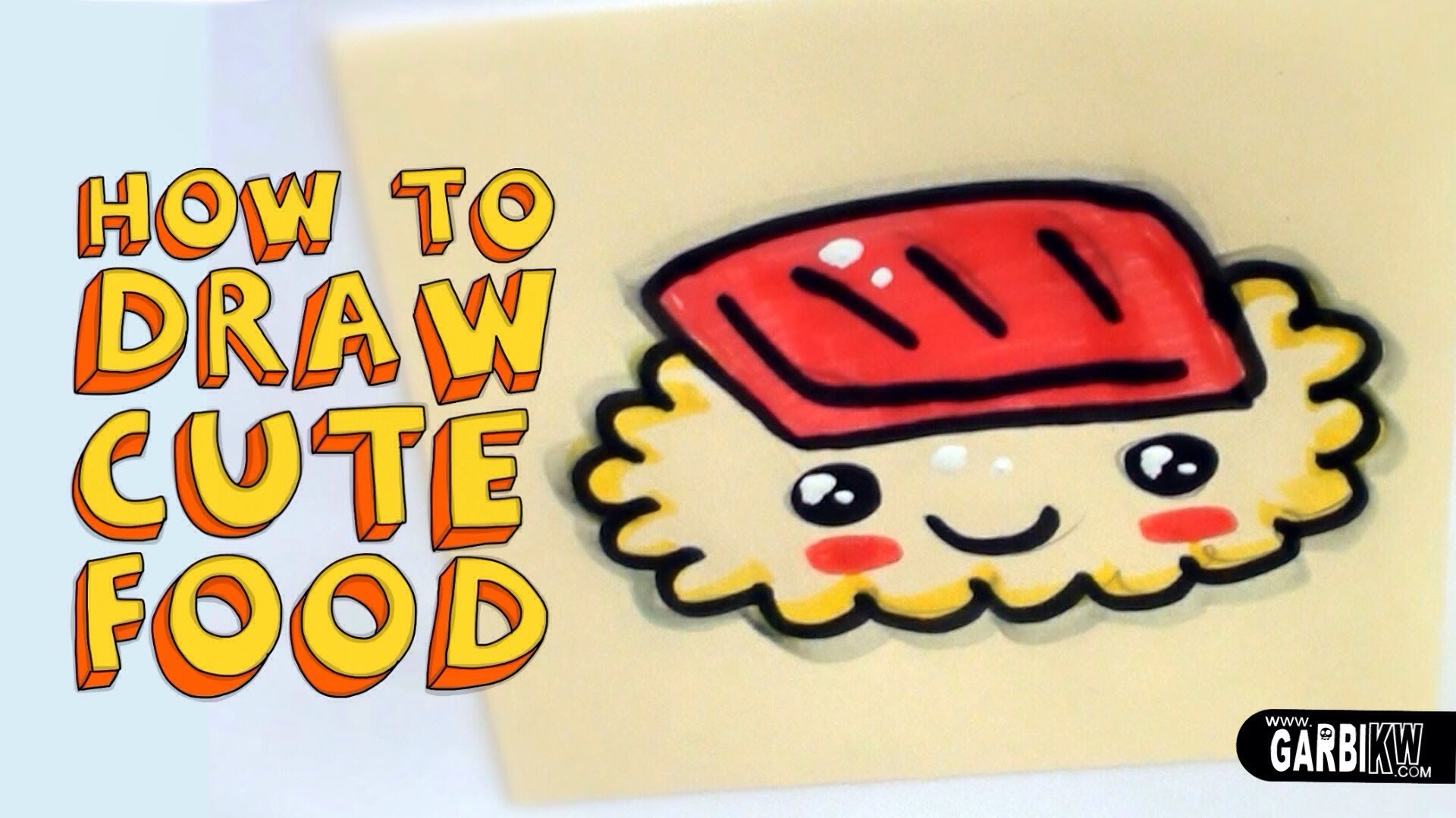 Sushi kawaii sfondo giallo, 1024x960 HD, PC