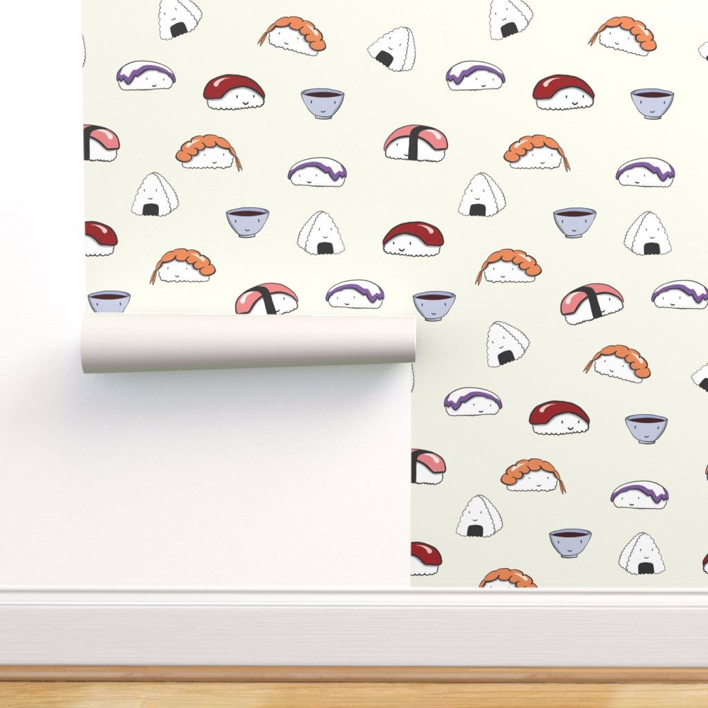 Sushi kawaii pattern rotolo, 1024x1024 HD, Laptop