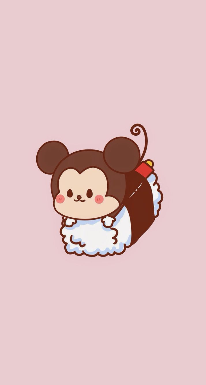 Sushi Topolino kawaii rosa, 714x1334 Verticale, POCO