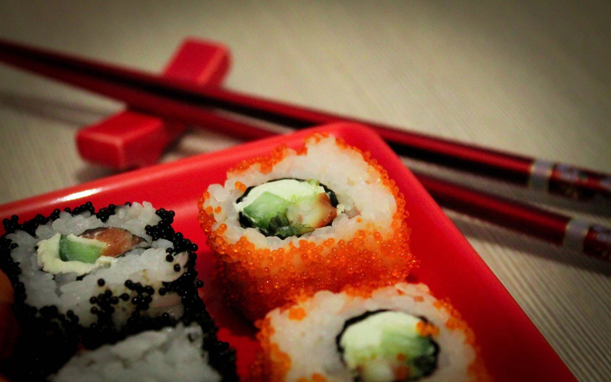 Sushi carini arco bacchette, 2560x1600 WQXGA, Desktop