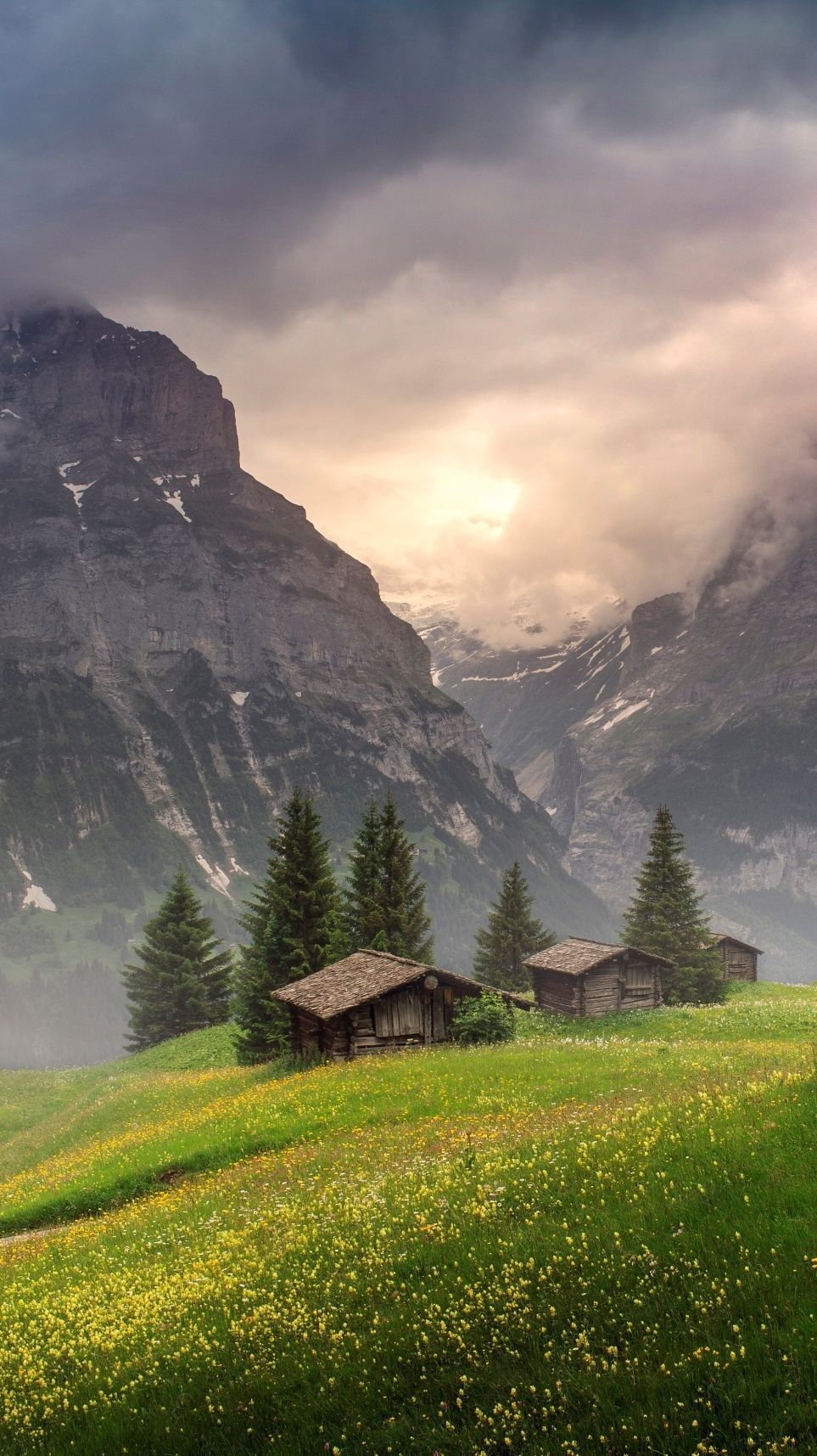 Baite alpine prato montagna, 963x1715 Verticale, iPhone Pro Max