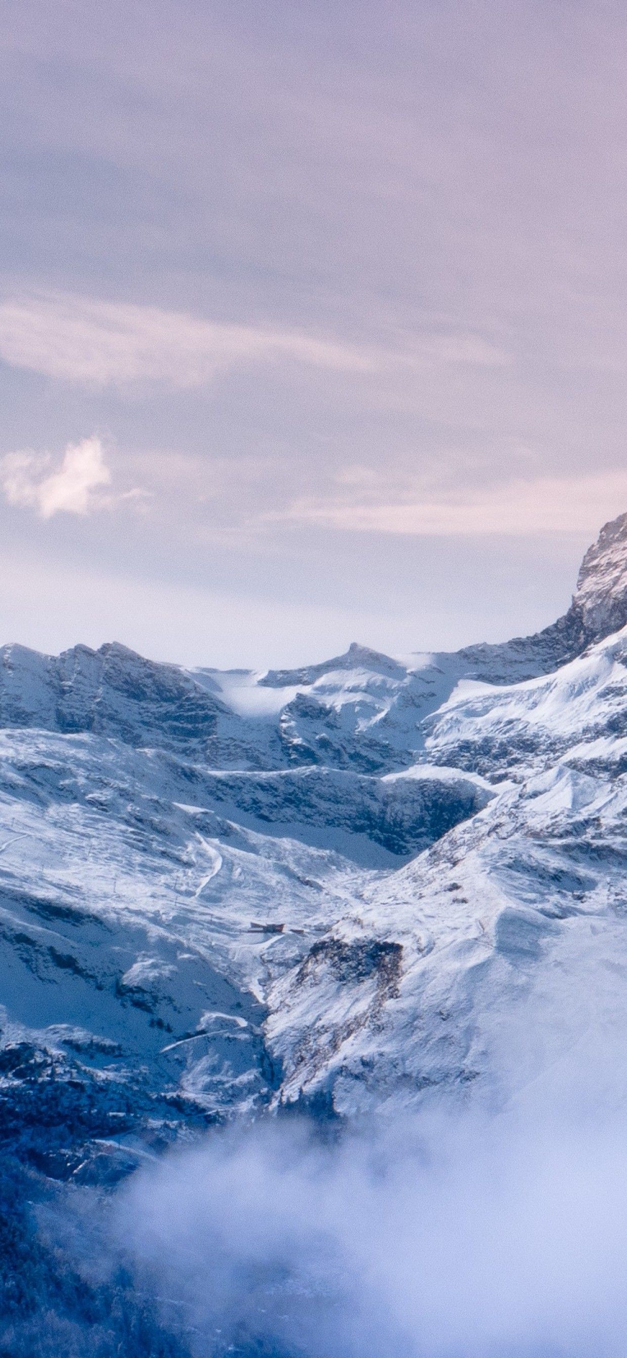 Alpi innevate Svizzera, 1242x2688 Full HD Verticale, iPhone Pro Max
