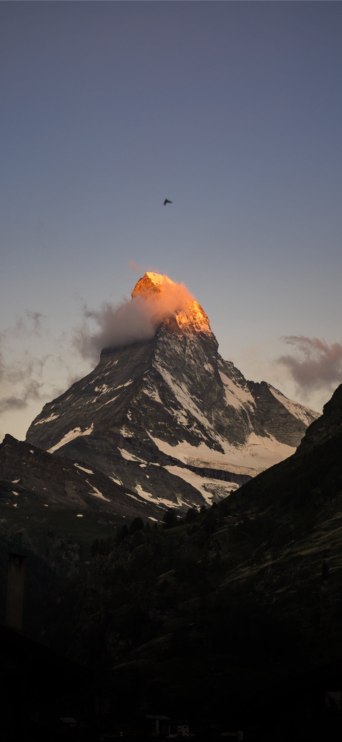 Cervino Zermatt Svizzera tramonto, 1125x2436 Verticale, iPhone Pro Max
