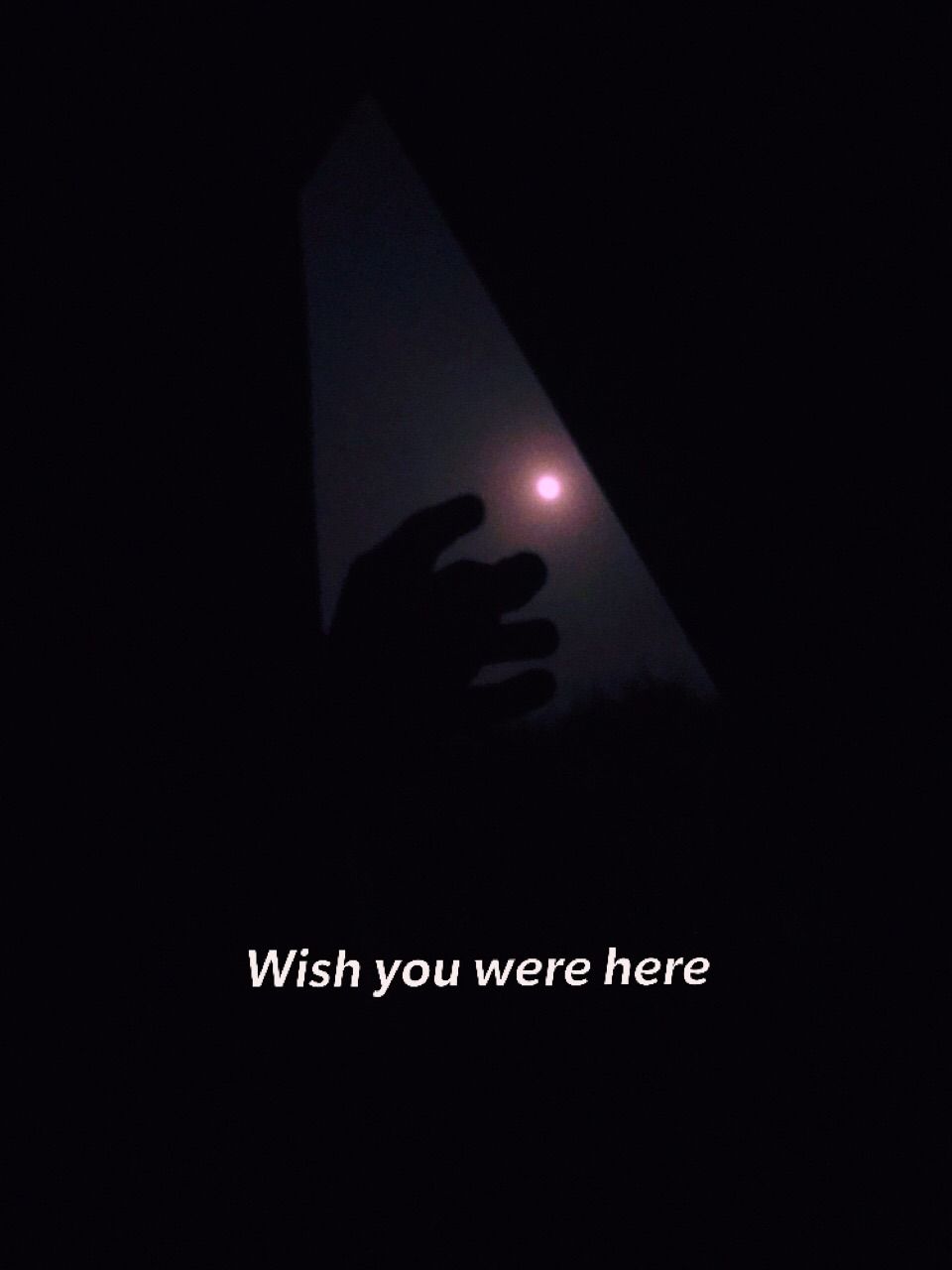 Mano silhouette raggio luna, 960x1280 Full HD Verticale, iPhone