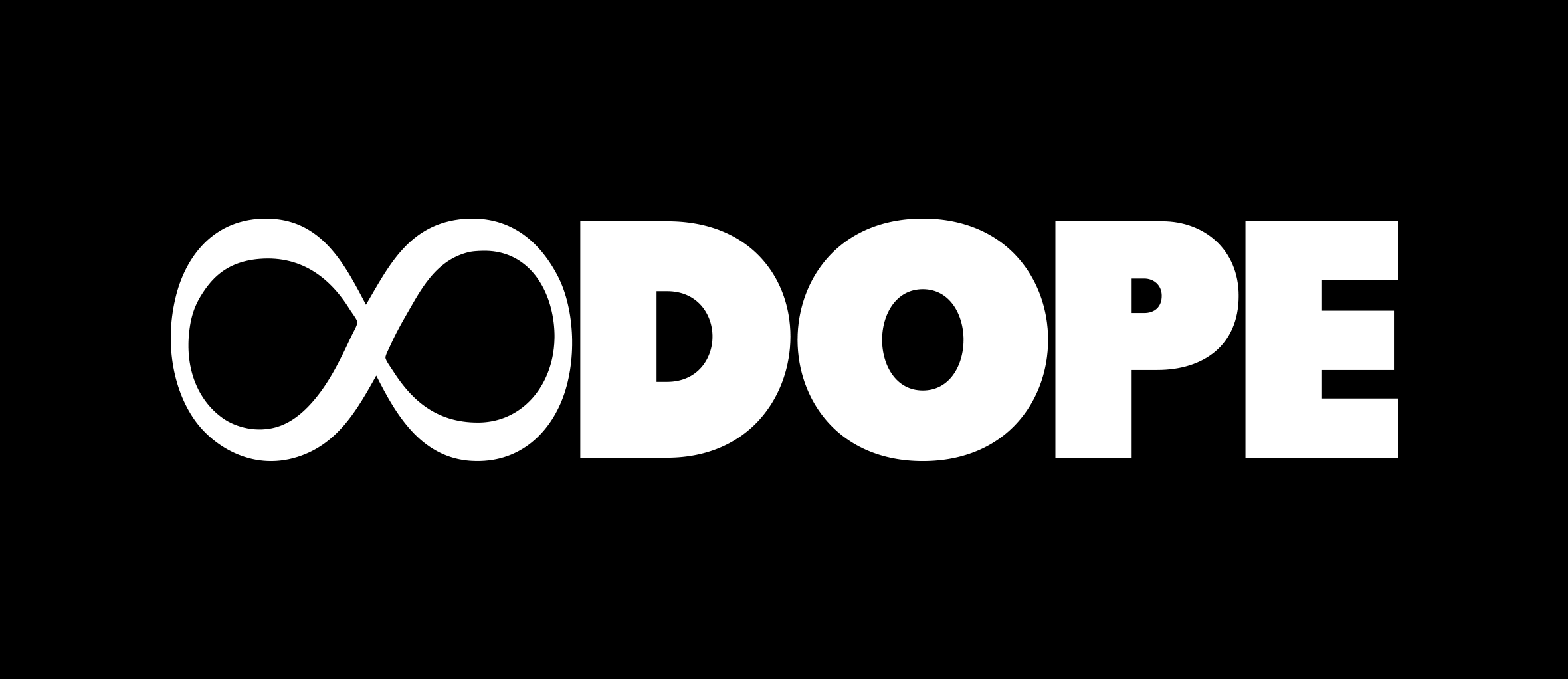 Logo Dope infinito bianco, 2360x1022 Ultrawide, PC Desktop